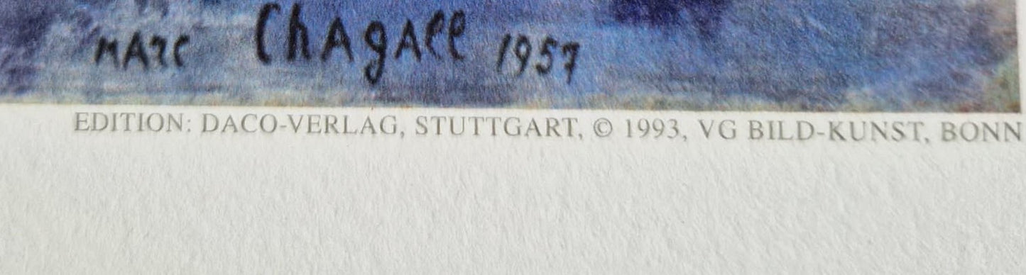MARC CHAGALL – Koncert (bez rámu), (Certifikát), Granulitografia