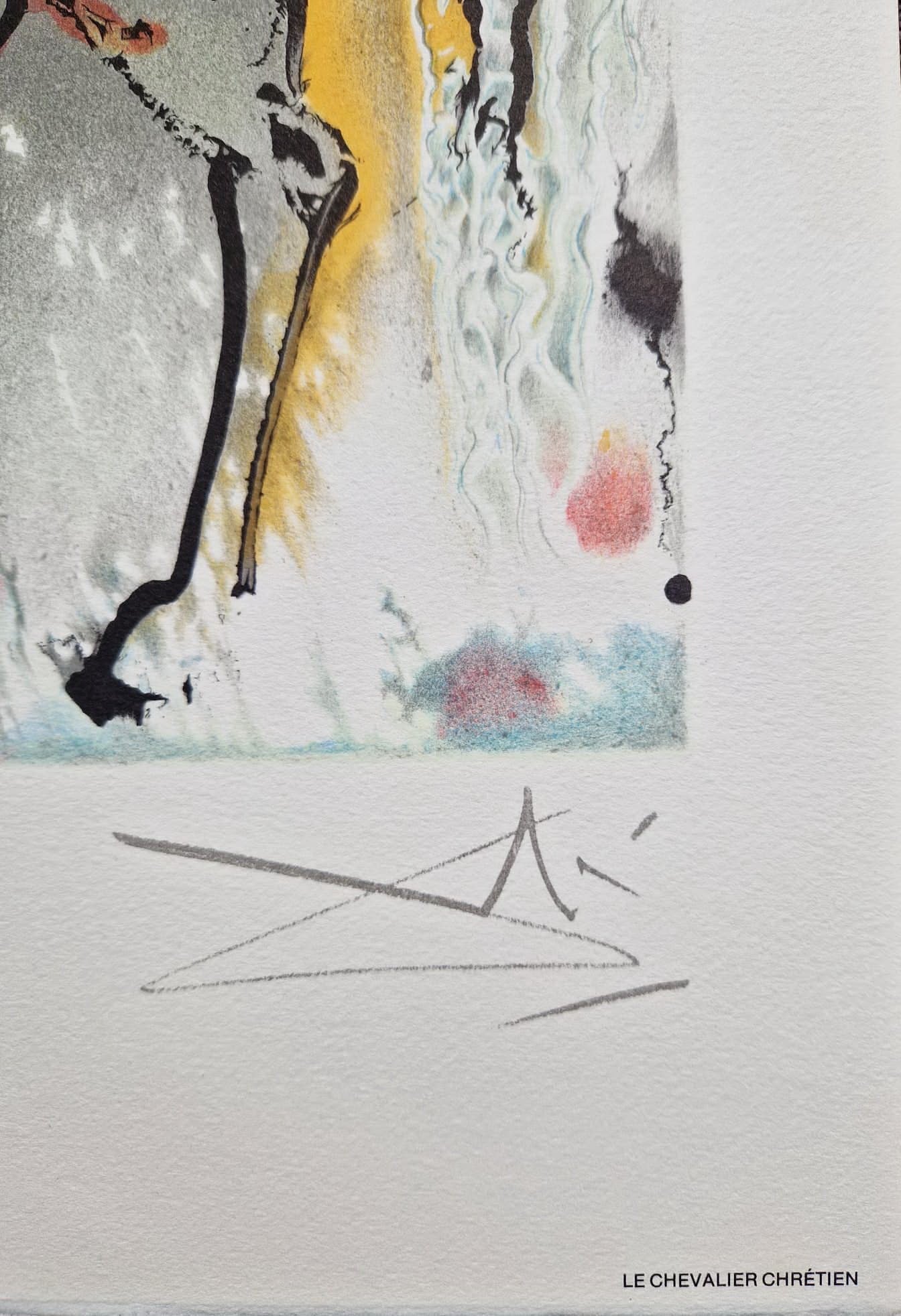 SALVADOR DALI - Le Chevalier Chretien (Certificate) (Unframed) Original lithograph by S.P.A.D.E.M (Israel)