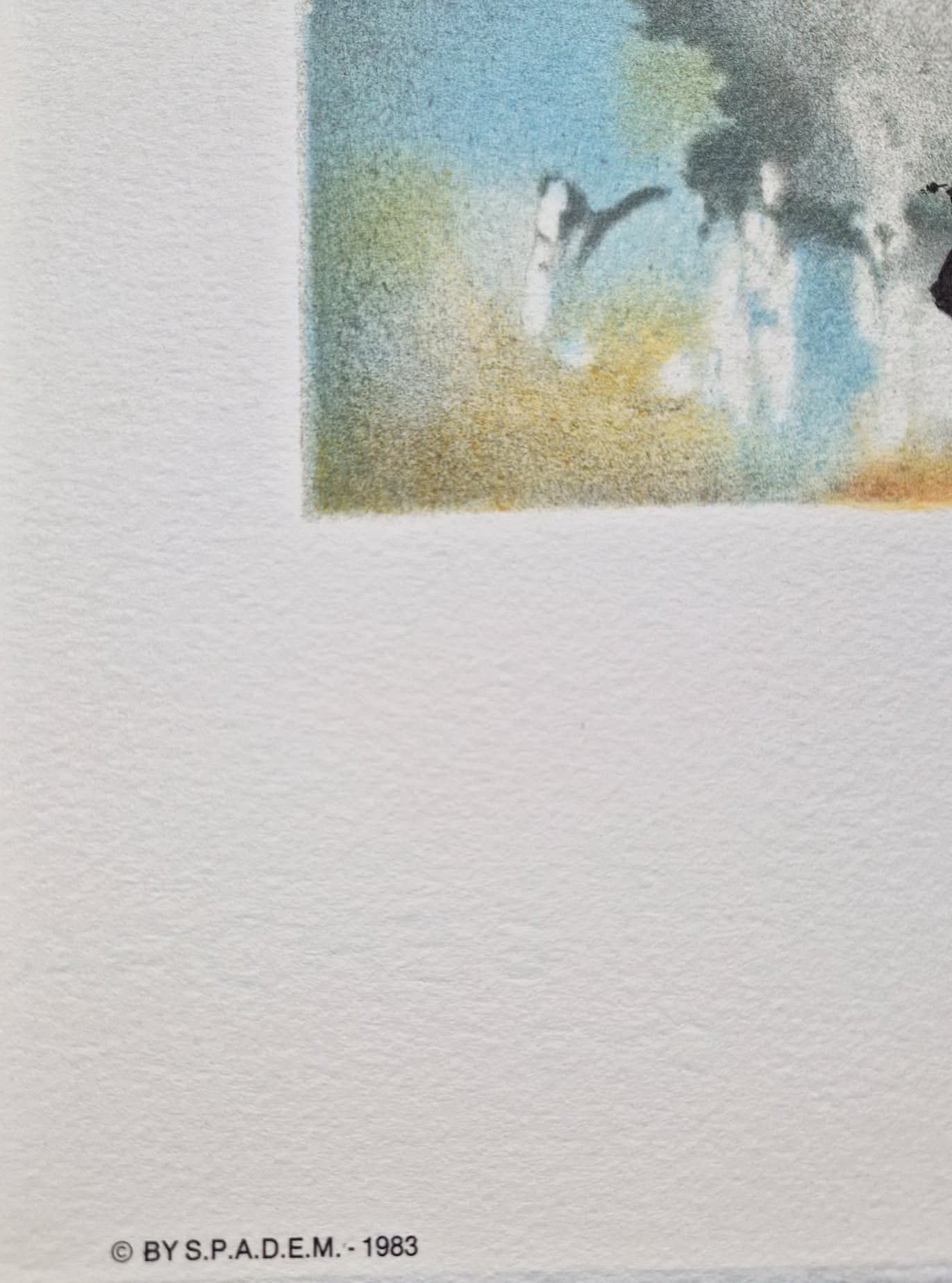 SALVADOR DALI - Le Chevalier Chretien (Certificate) (Unframed) Original lithograph by S.P.A.D.E.M (Israel)