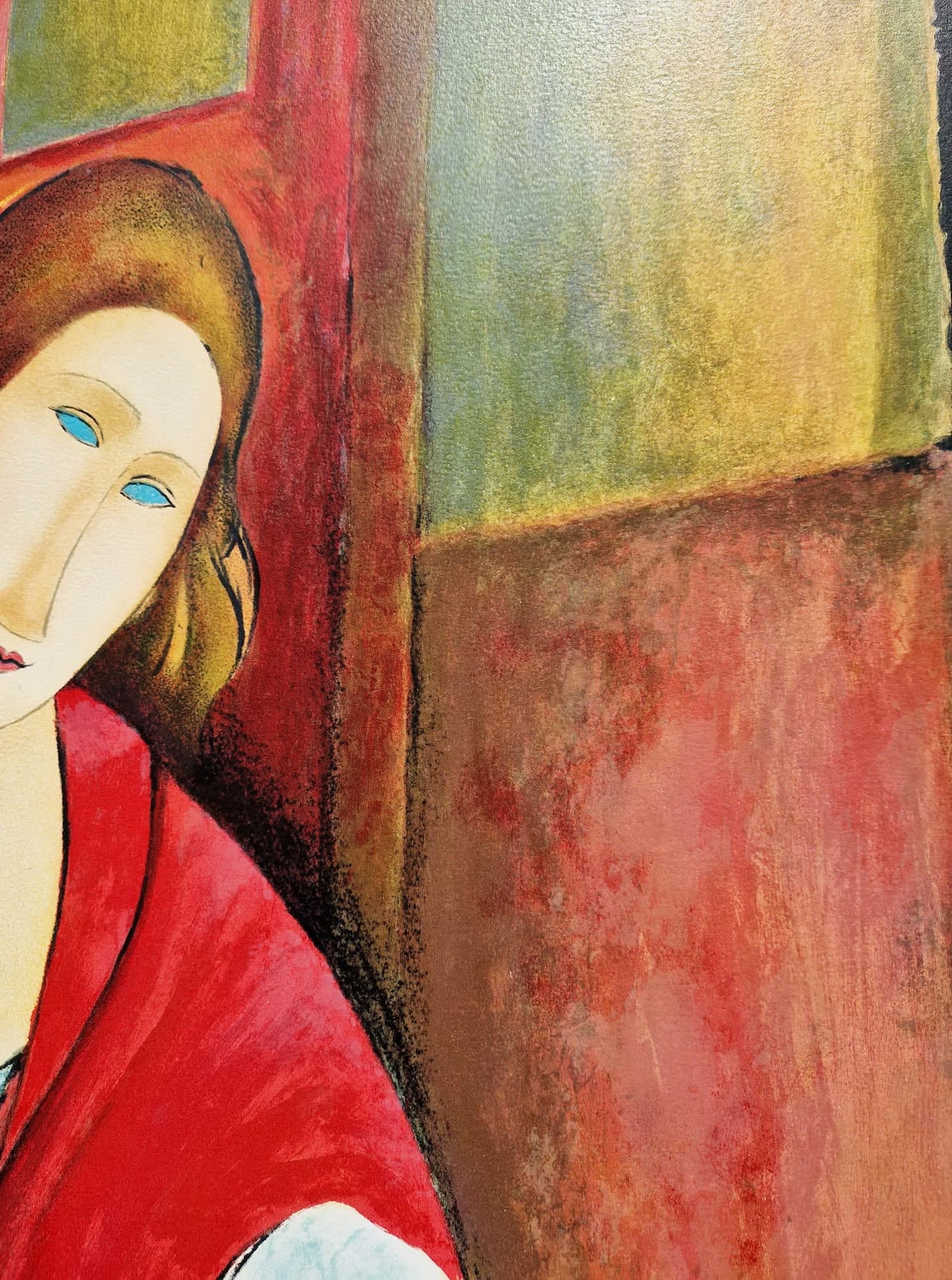 AMEDEO MODIGLIANI - Portrét Jeanne Hébuternovej (bez rámu), litografia