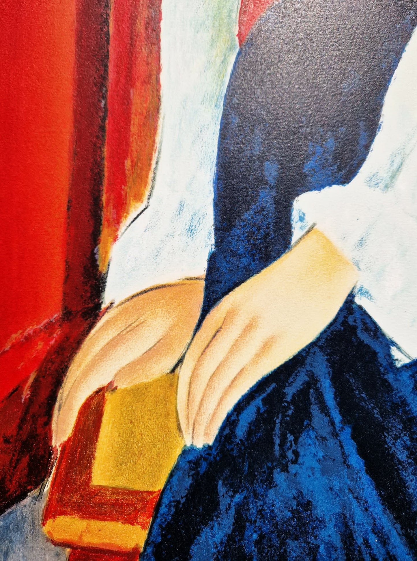 AMEDEO MODIGLIANI - Portrét Jeanne Hébuternovej (bez rámu), litografia