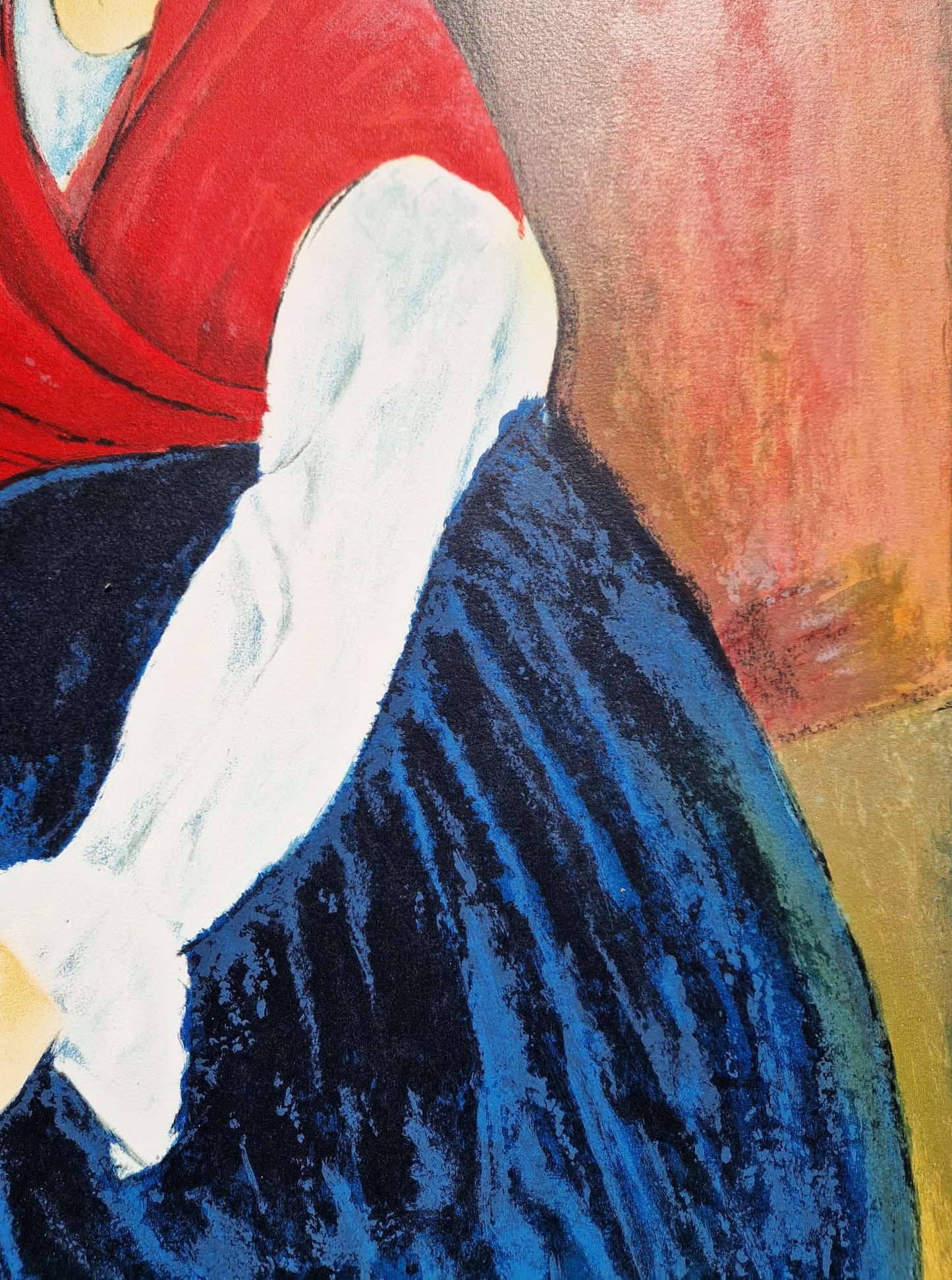 AMEDEO MODIGLIANI - Portrét Jeanne Hébuternovej (bez rámu), litografia