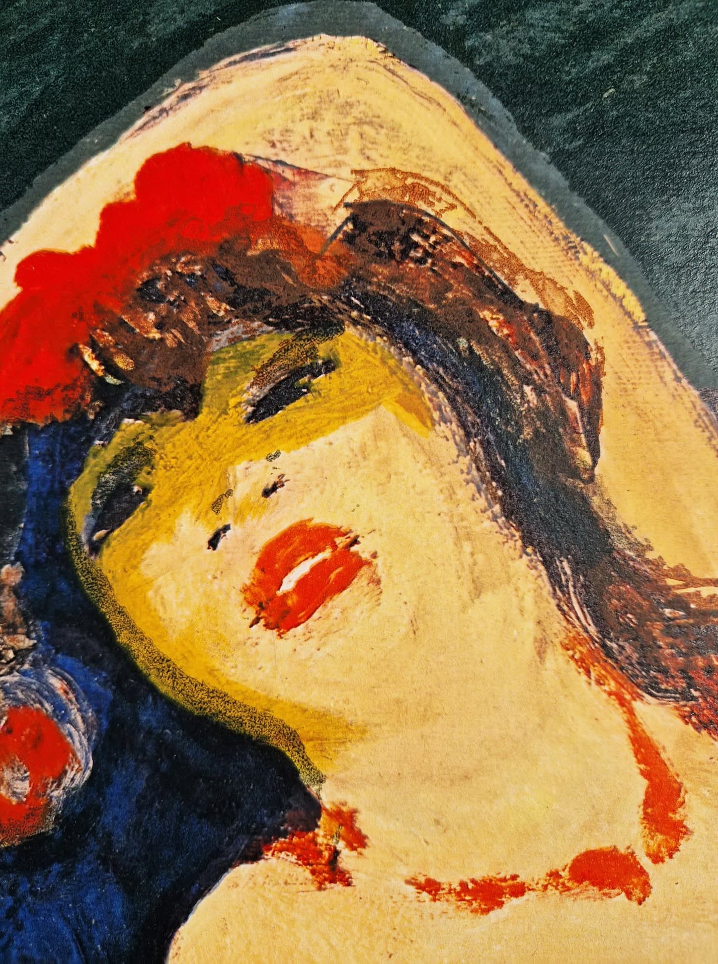 SALVATORE FIUME – Modella dalle calze rosse (Unframed), Lithograph