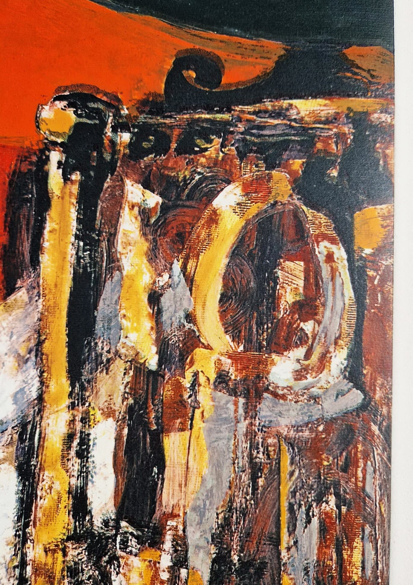 SALVATORE FIUME – Modella dalle calze rosse (Unframed), Lithograph