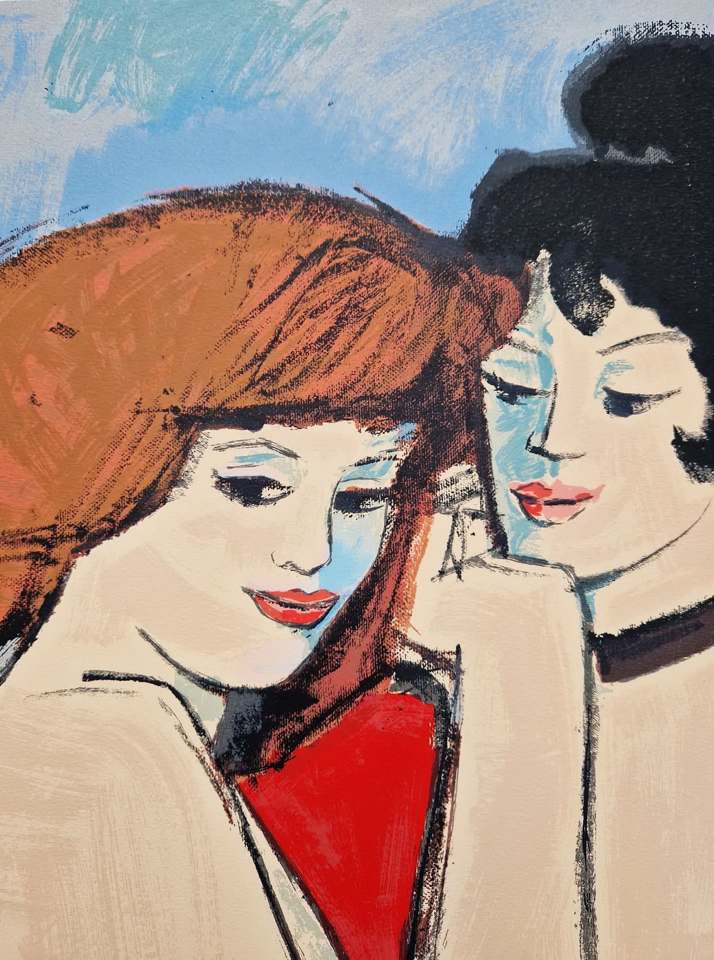 NORA KLEIN – V koktailovom bare (bez rámu), serigrafia