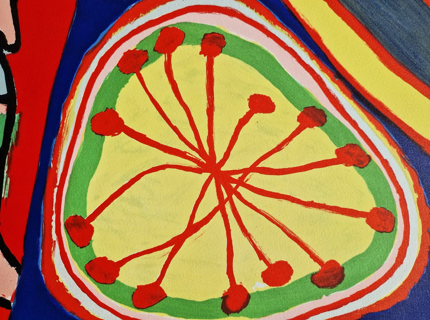 GUILLAUME CORNEILLE - Au Coeur de L ete (Unframed), Lithograph