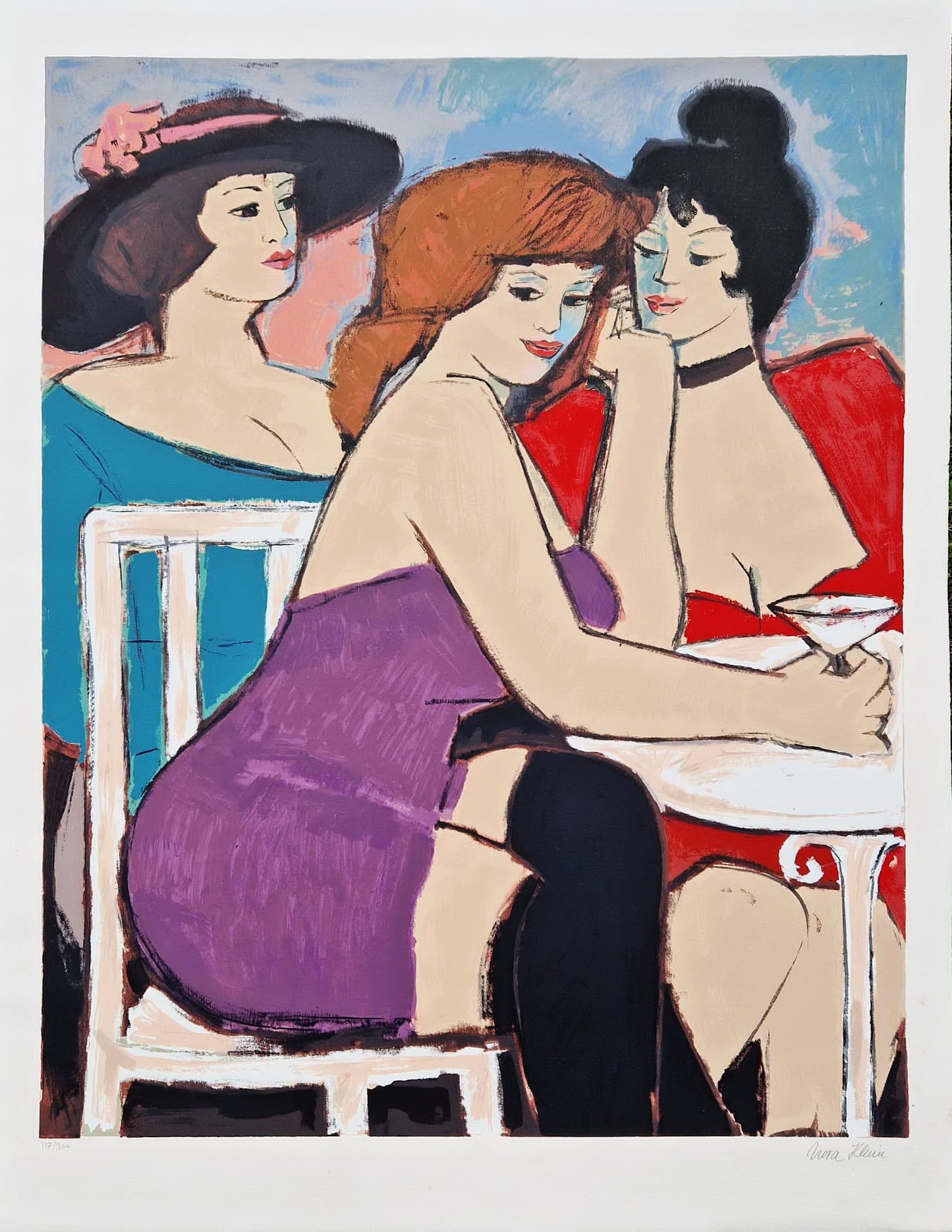NORA KLEIN – V koktailovom bare (bez rámu), serigrafia