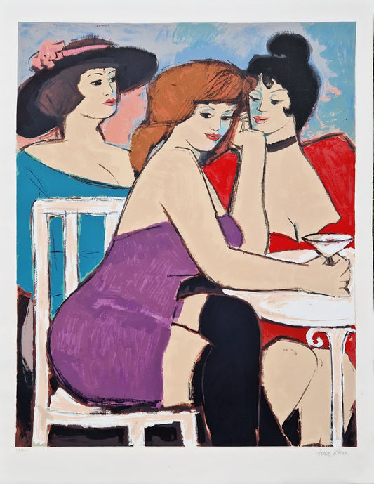 NORA KLEIN - At the Cocktail Bar (Unframed), Serigraph