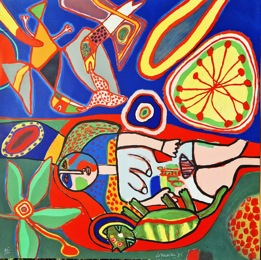 GUILLAUME CORNEILLE - Au Coeur de L ete (Unframed), Lithograph