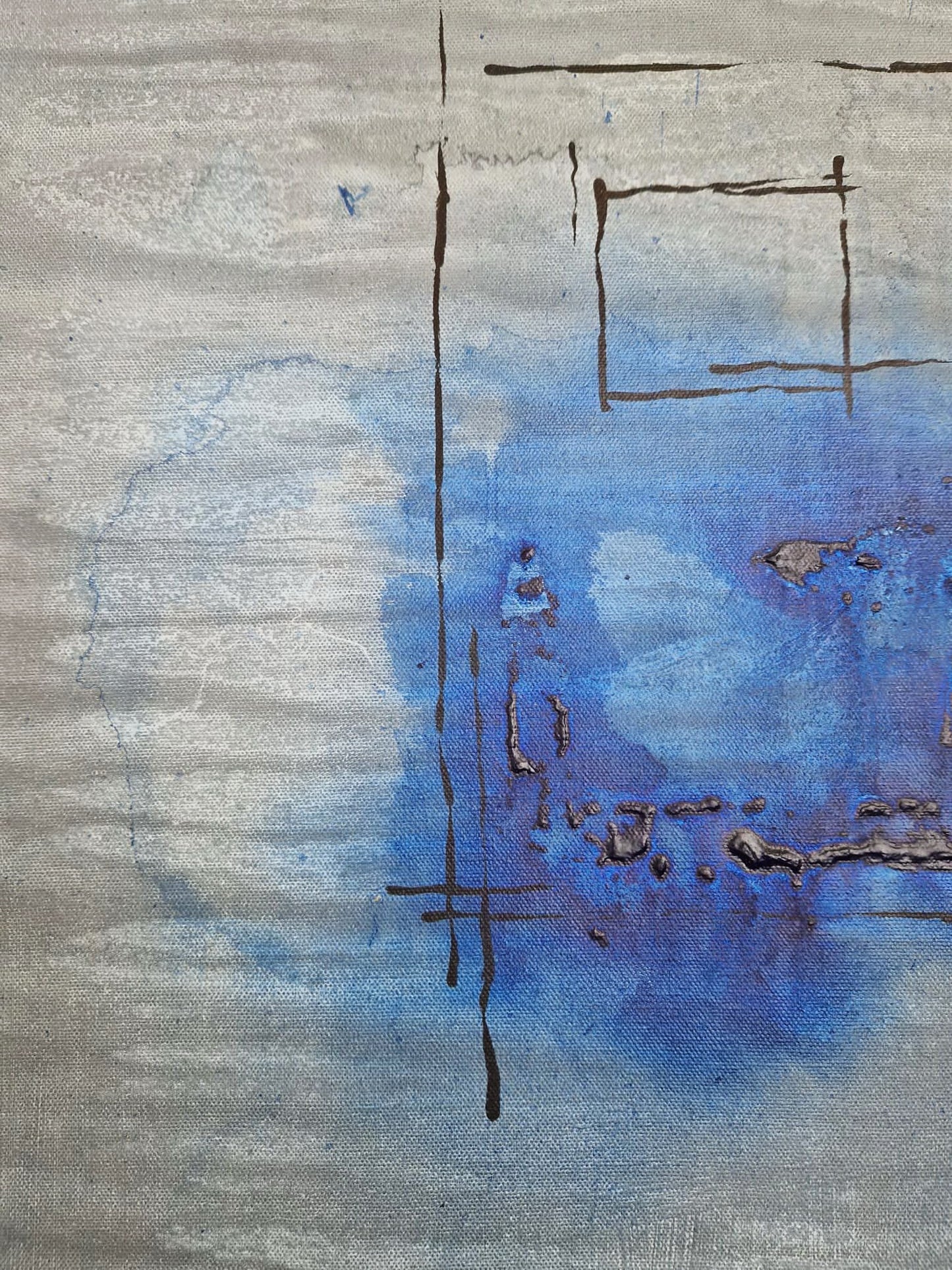 YOAV BRENER - Structural Pulse (UNIQUE - acrylic/oil painting) (Unframed)