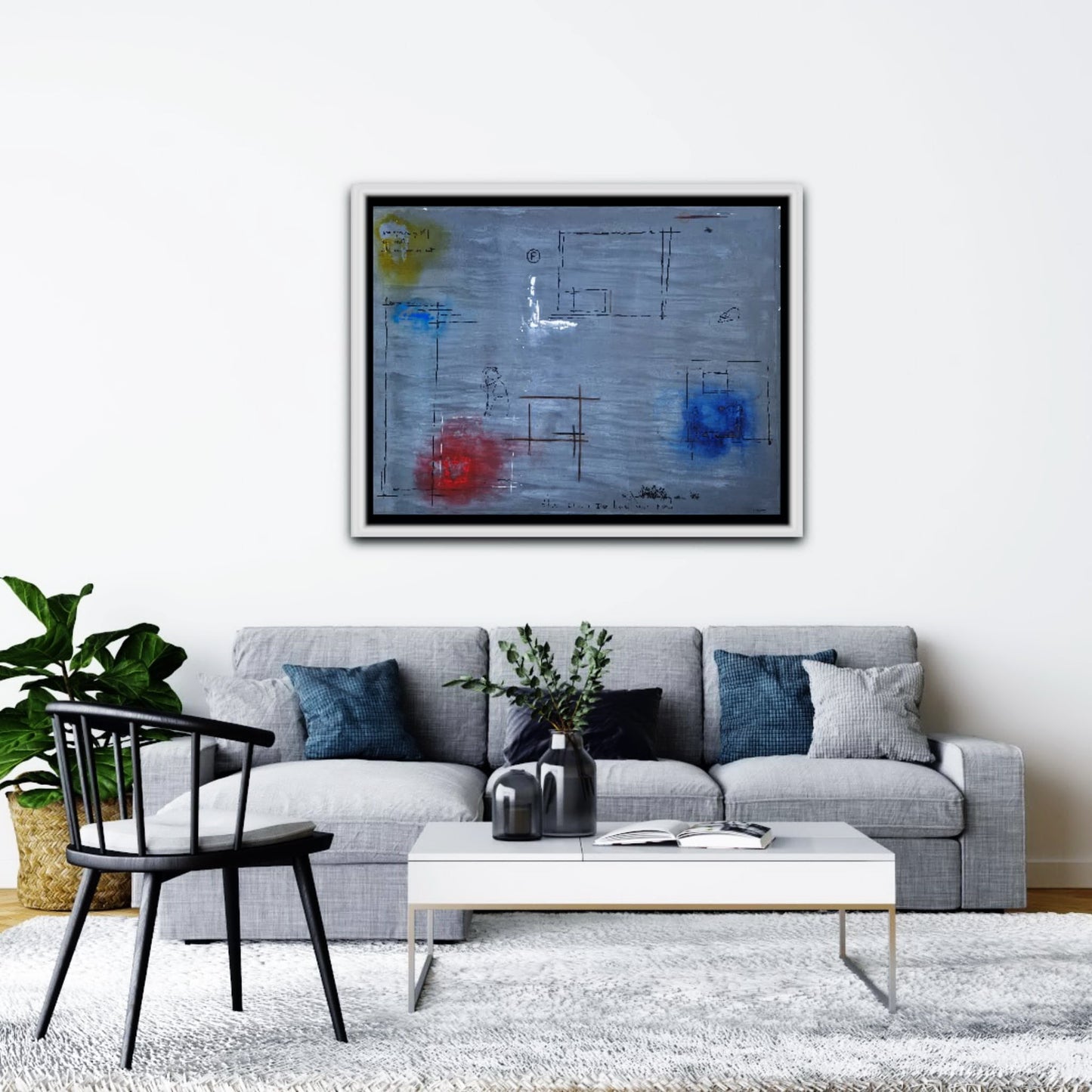 YOAV BRENER - Structural Pulse (UNIQUE - acrylic/oil painting) (Unframed)