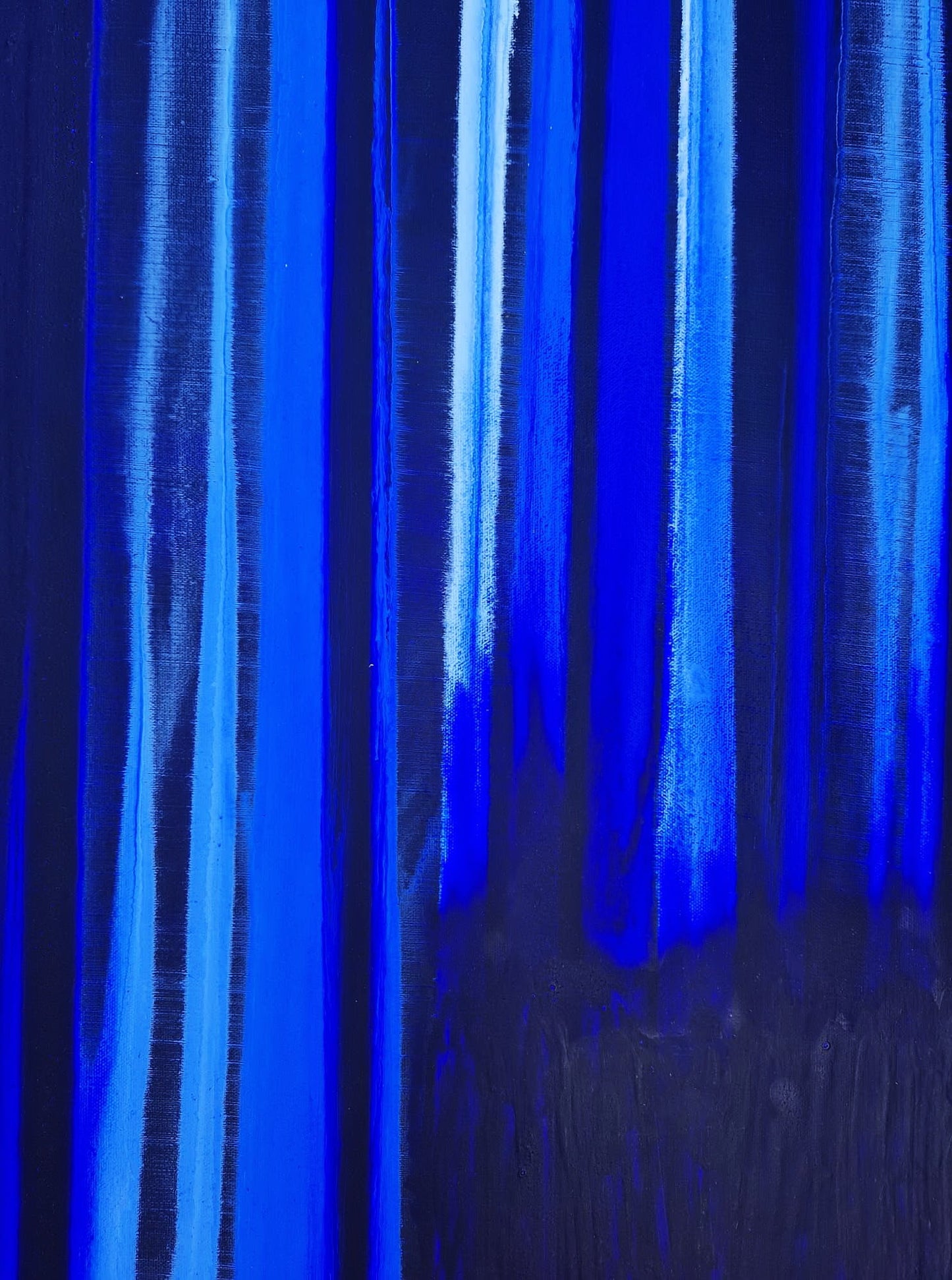 YOAV BRENER - Indigo Rhythm (UNIQUE - acrylic/oil painting) (Unframed)