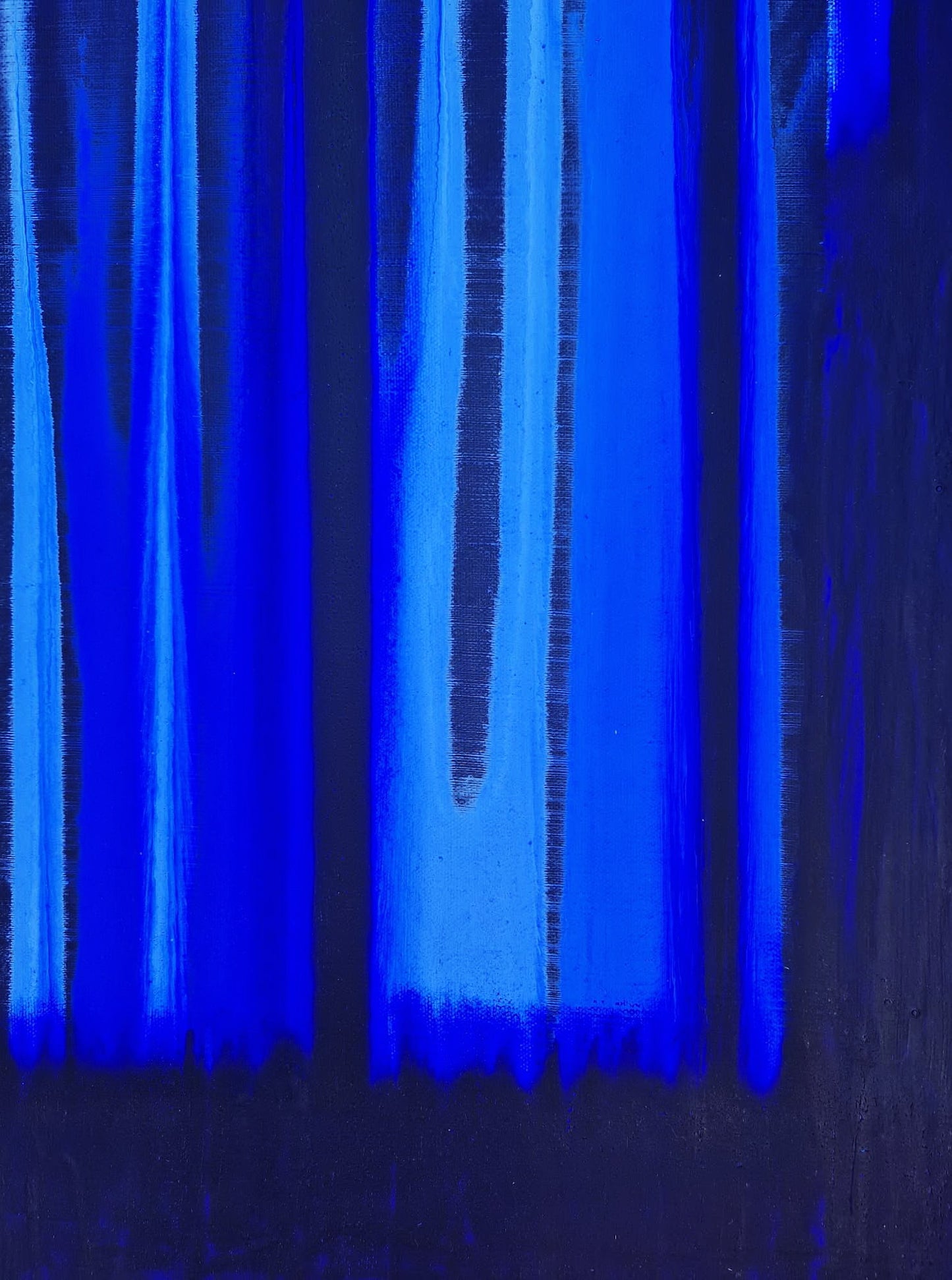 YOAV BRENER - Indigo Rhythm (UNIQUE - acrylic/oil painting) (Unframed)