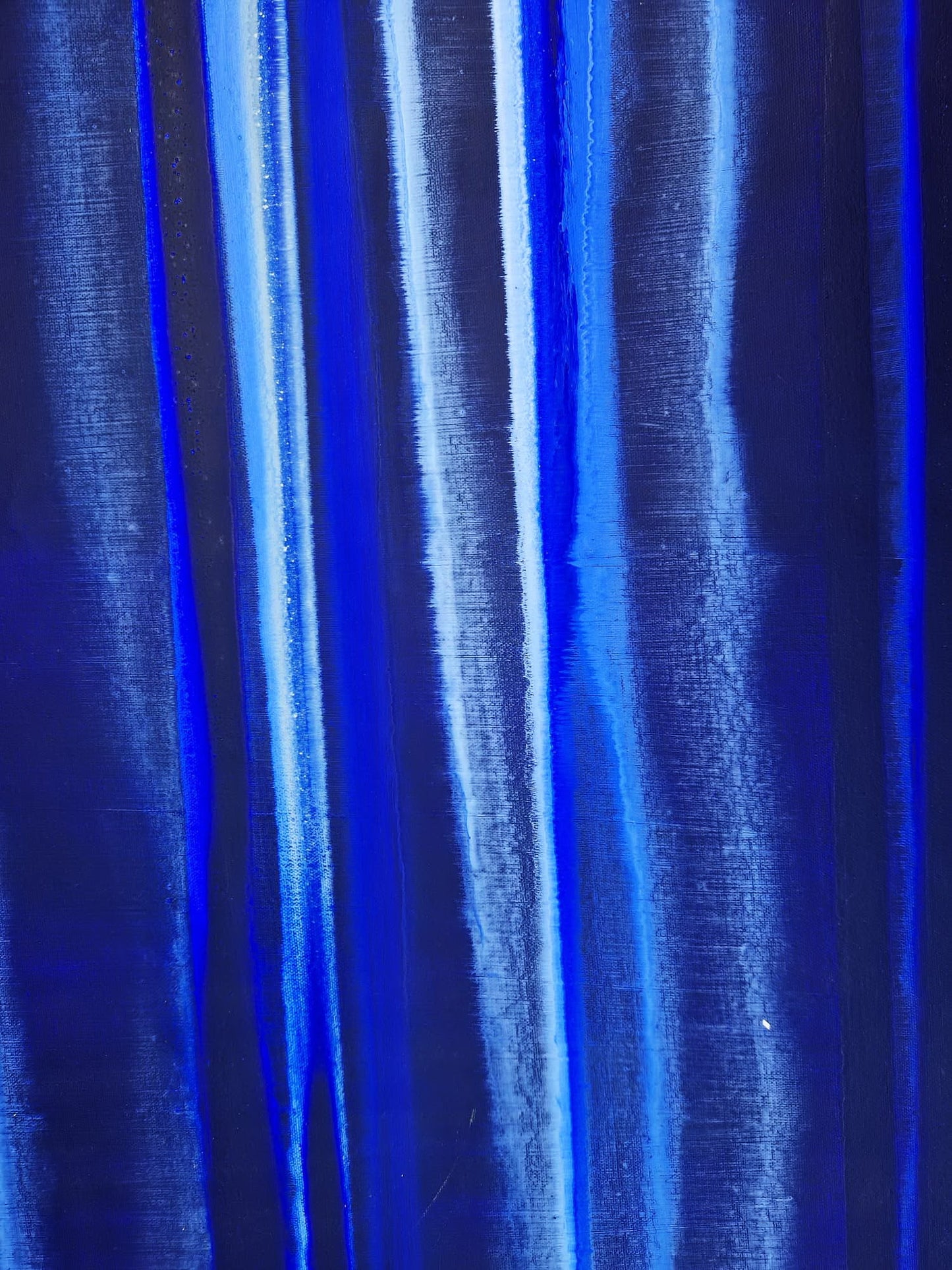 YOAV BRENER - Indigo Rhythm (UNIQUE - acrylic/oil painting) (Unframed)