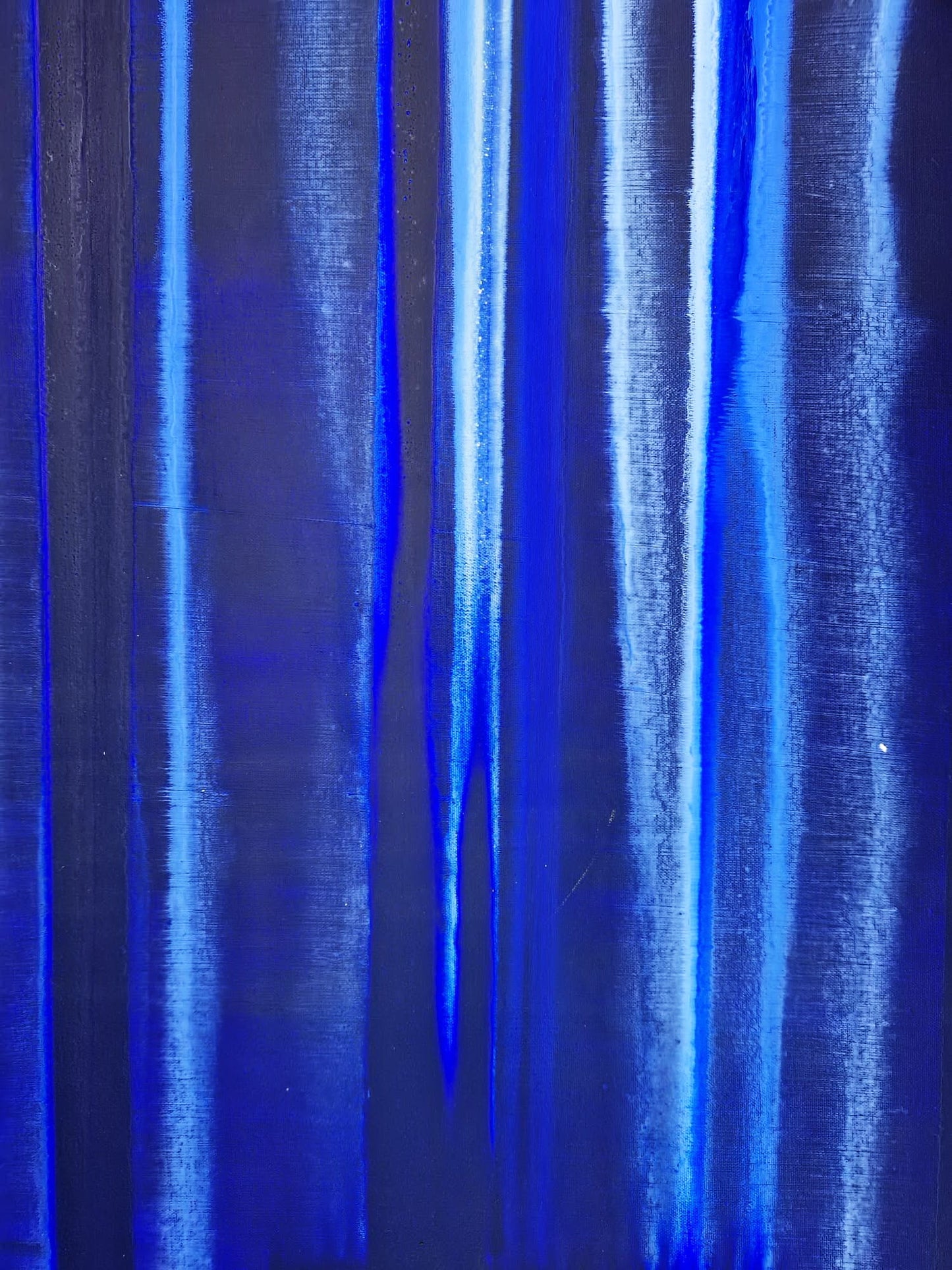 YOAV BRENER - Indigo Rhythm (UNIQUE - acrylic/oil painting) (Unframed)