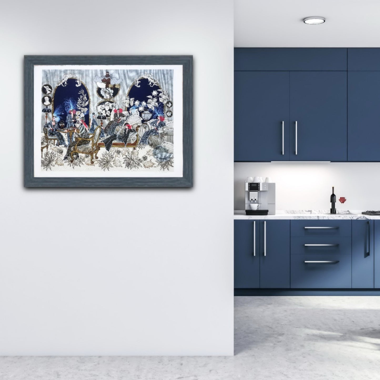 MIRIAM DAUBER - Le Salon (Unframed), Lithograph