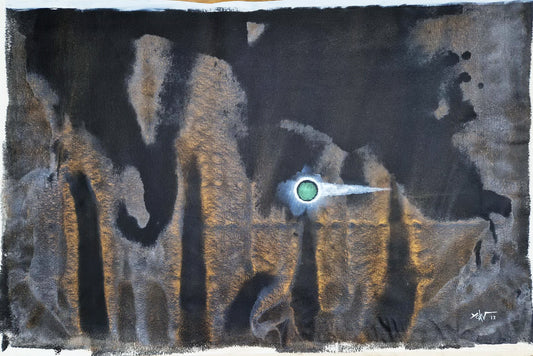 YOAV BRENER - Cosmic Transit (UNIQUE - acrylic/oil painting) (Unframed)