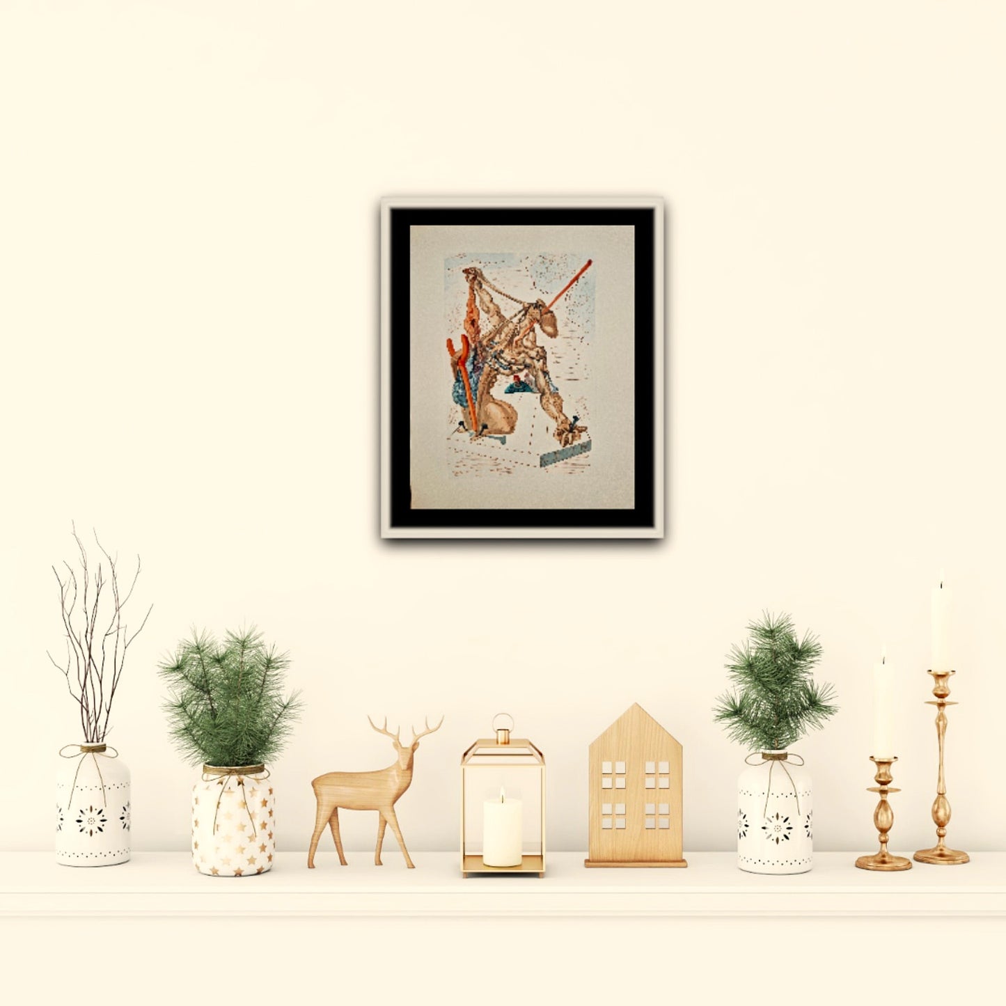 SALVADOR DALI - Ôsmy kruh pekla (Dante - Božská komédia) (Bez rámu)