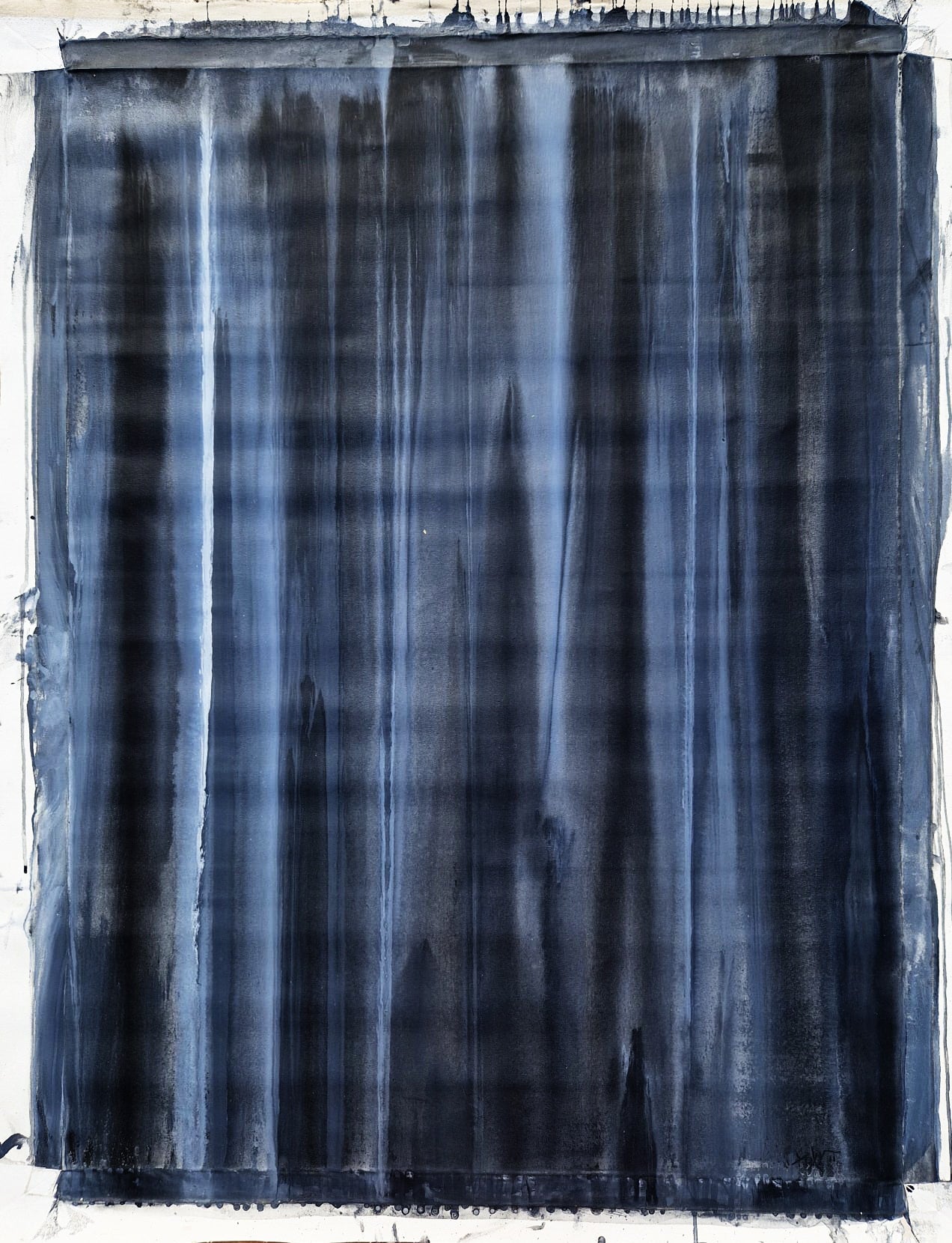 YOAV BRENER - Nocturnal Current (UNIQUE - acrylic/oil painting) (Unframed)