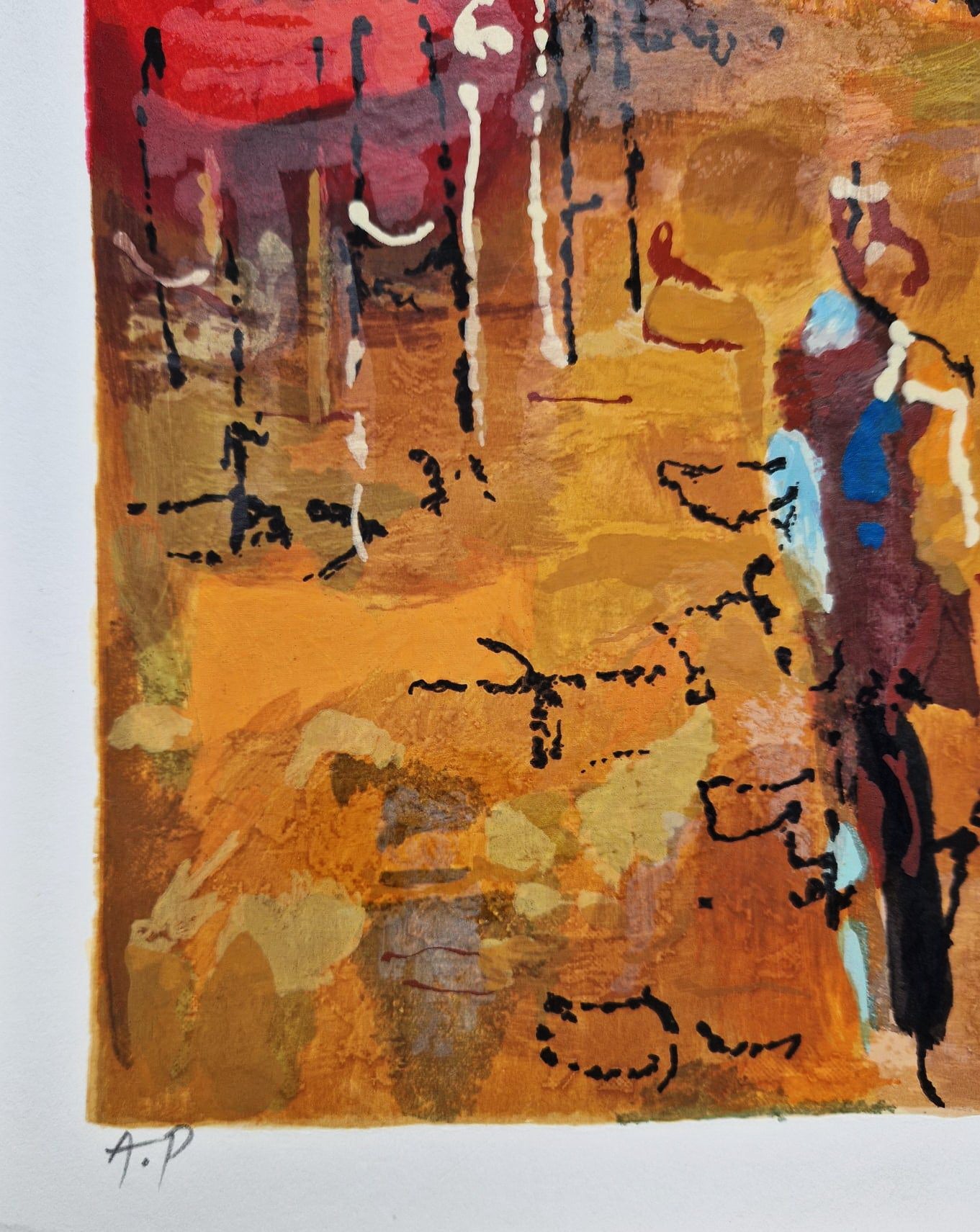 MICHAEL ROZENVAIN - Paris Cafe (Unframed) Serigraph