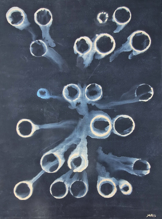 YOAV BRENER - Luminous Cells (UNIQUE - acrylic/oil painting) (Unframed)