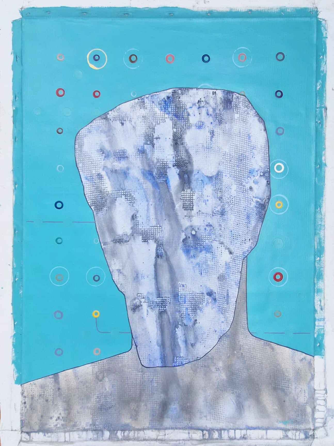 YOAV BRENER - Synaptic Silhouette (UNIQUE - acrylic/oil painting) (Unframed)