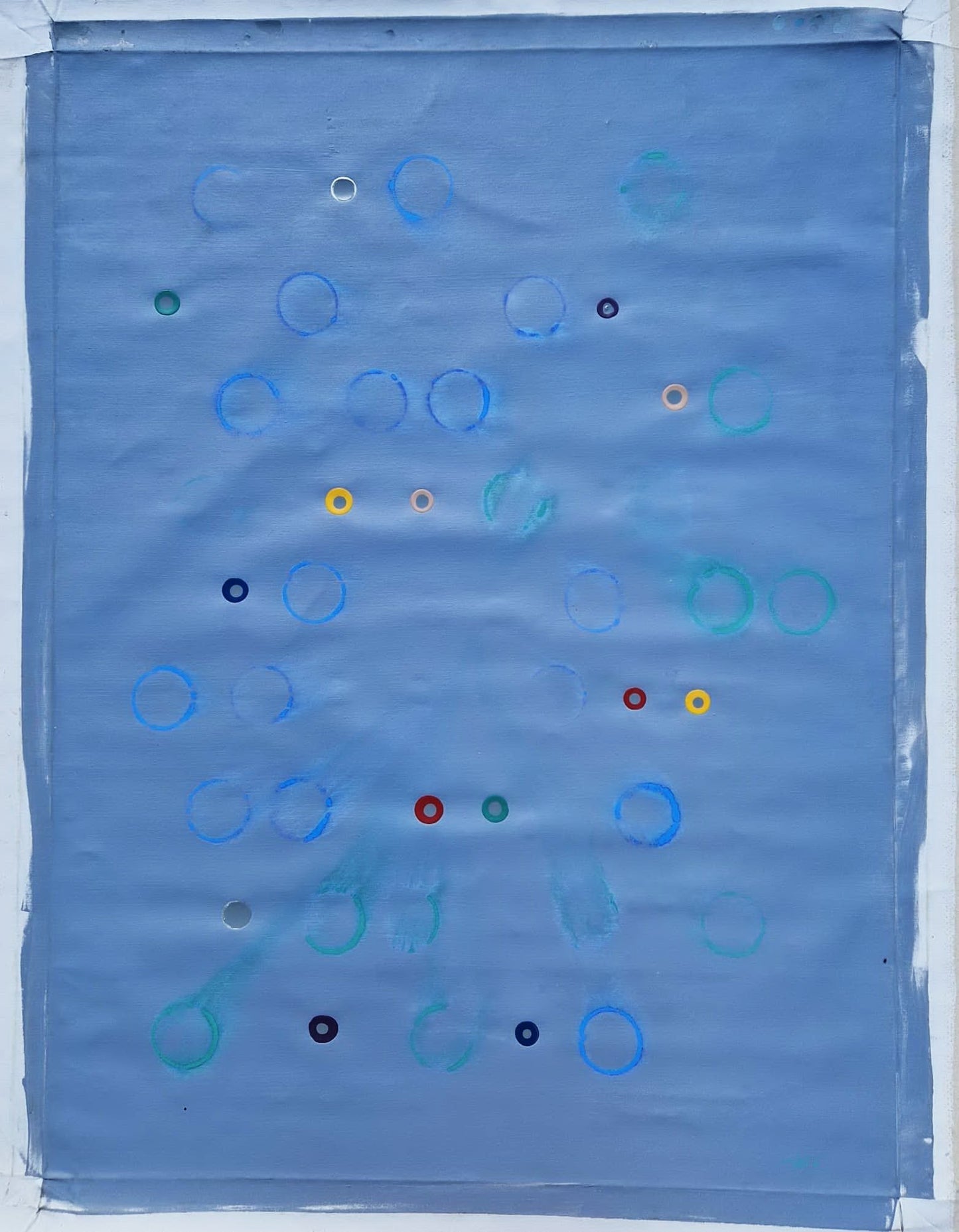 YOAV BRENER - Azure Synapse (UNIQUE - acrylic/oil painting) (Unframed)