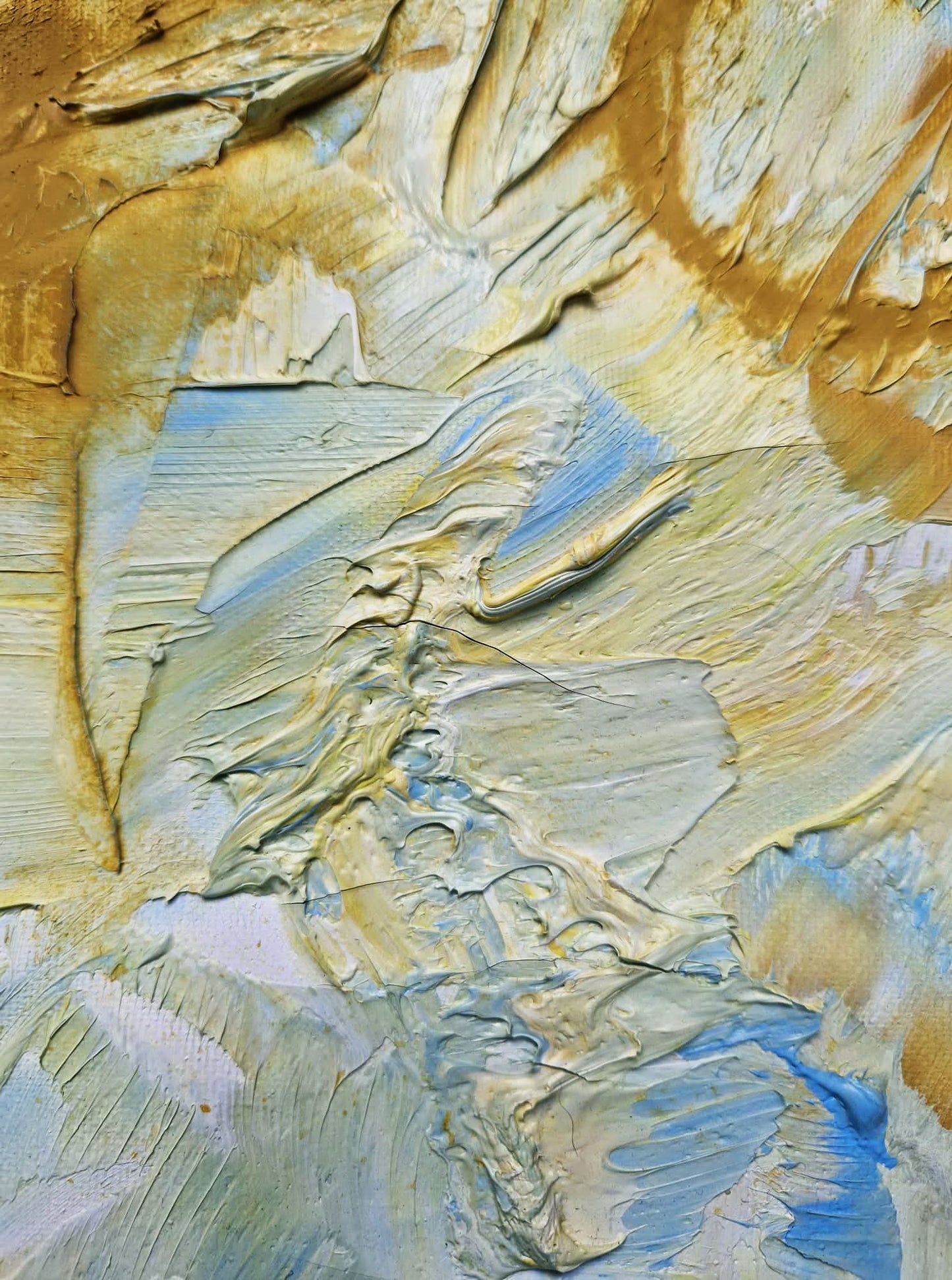 YOAV BRENER - Solar Rhythms (UNIQUE - acrylic/oil painting) (Unframed)