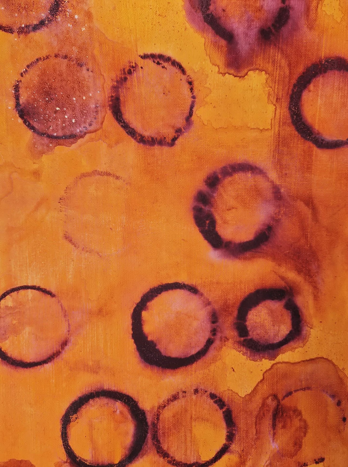 YOAV BRENER - Amber Resonance (UNIQUE - acrylic/oil painting) (Unframed)