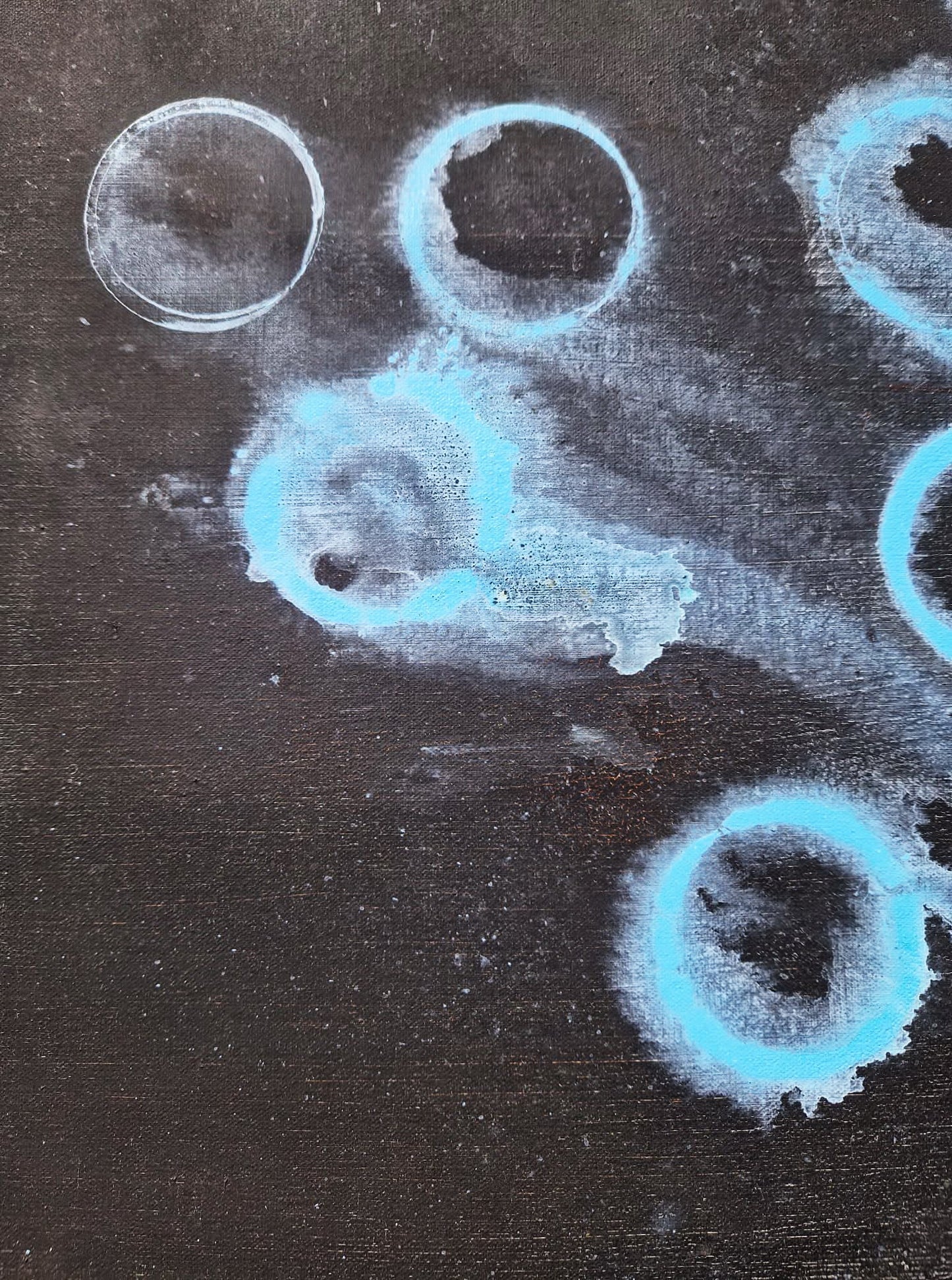 YOAV BRENER - Neon Synapse (UNIQUE - acrylic/oil painting) (Unframed)