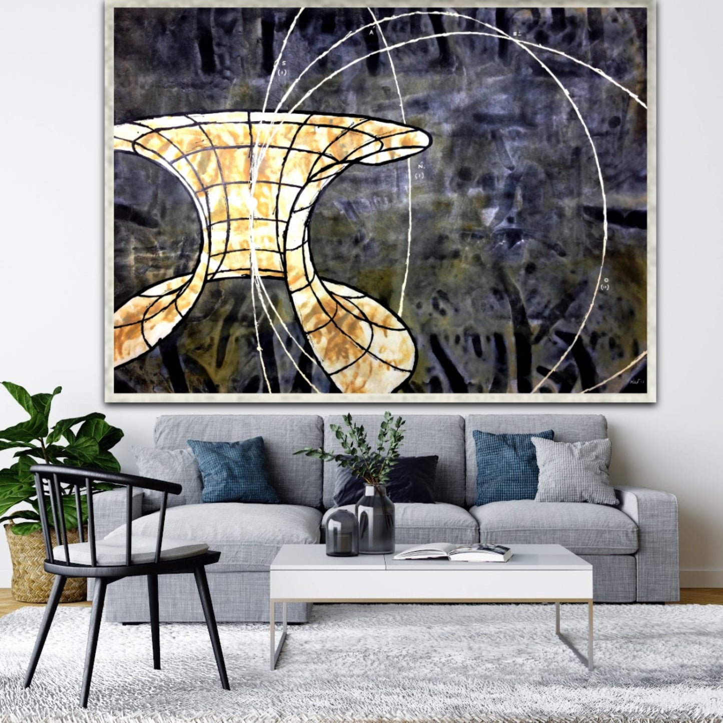 YOAV BRENER - Cosmic Portal (UNIQUE - acrylic/oil painting) (Unframed)