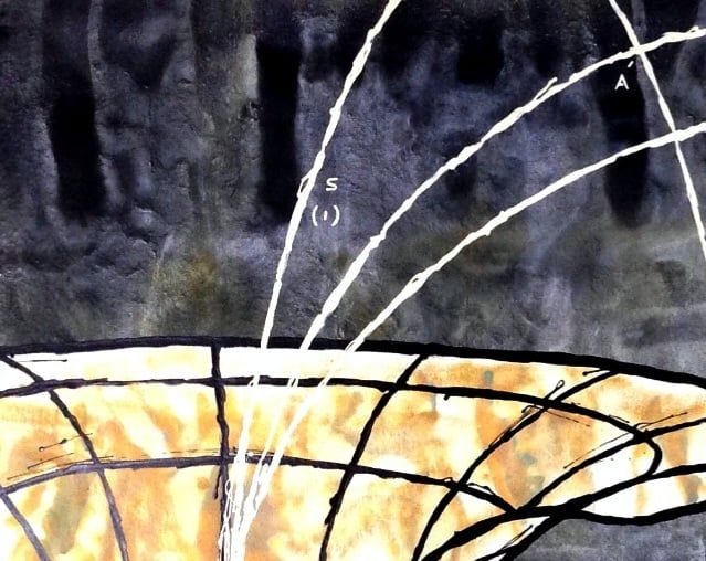 YOAV BRENER - Cosmic Portal (UNIQUE - acrylic/oil painting) (Unframed)