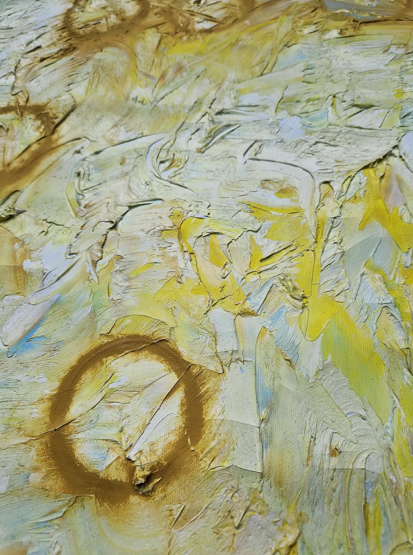 YOAV BRENER - Solar Rhythms (UNIQUE - acrylic/oil painting) (Unframed)