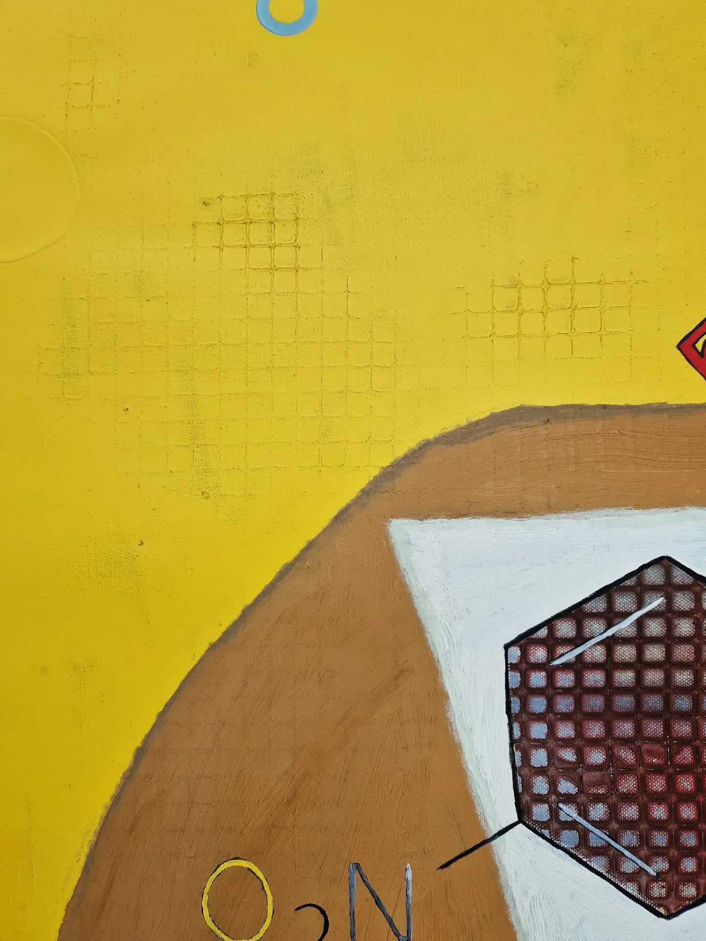 YOAV BRENER - Molecular Hero (UNIQUE - acrylic/oil painting) (Unframed)