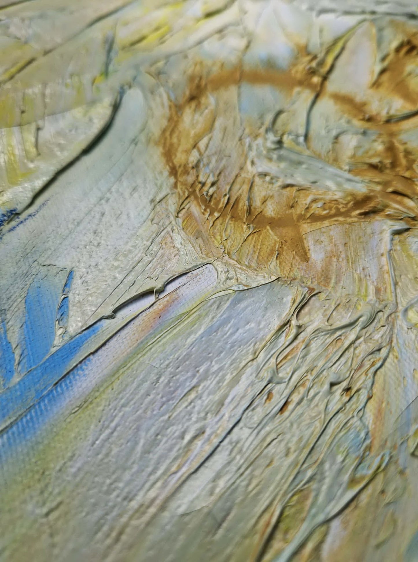 YOAV BRENER - Solar Rhythms (UNIQUE - acrylic/oil painting) (Unframed)