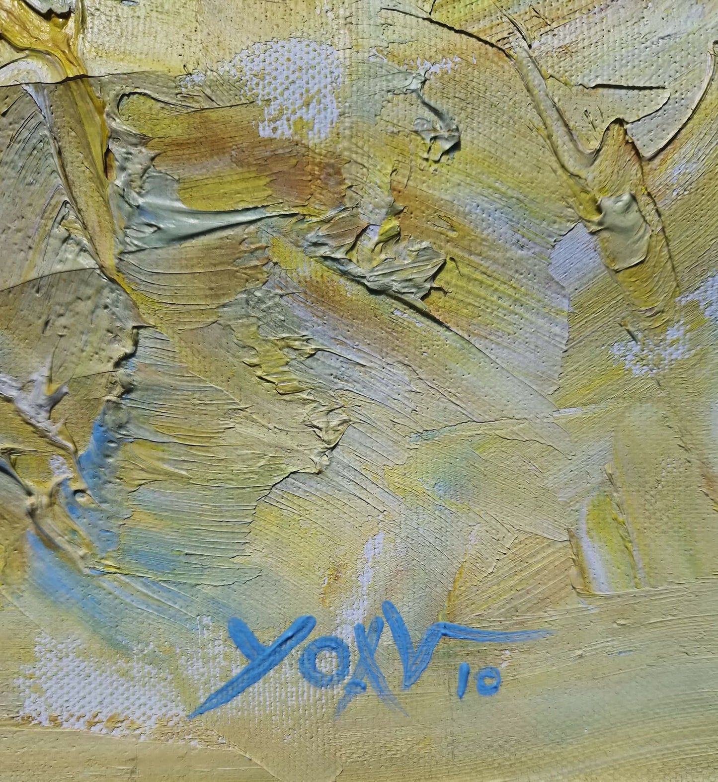 YOAV BRENER - Solar Rhythms (UNIQUE - acrylic/oil painting) (Unframed)