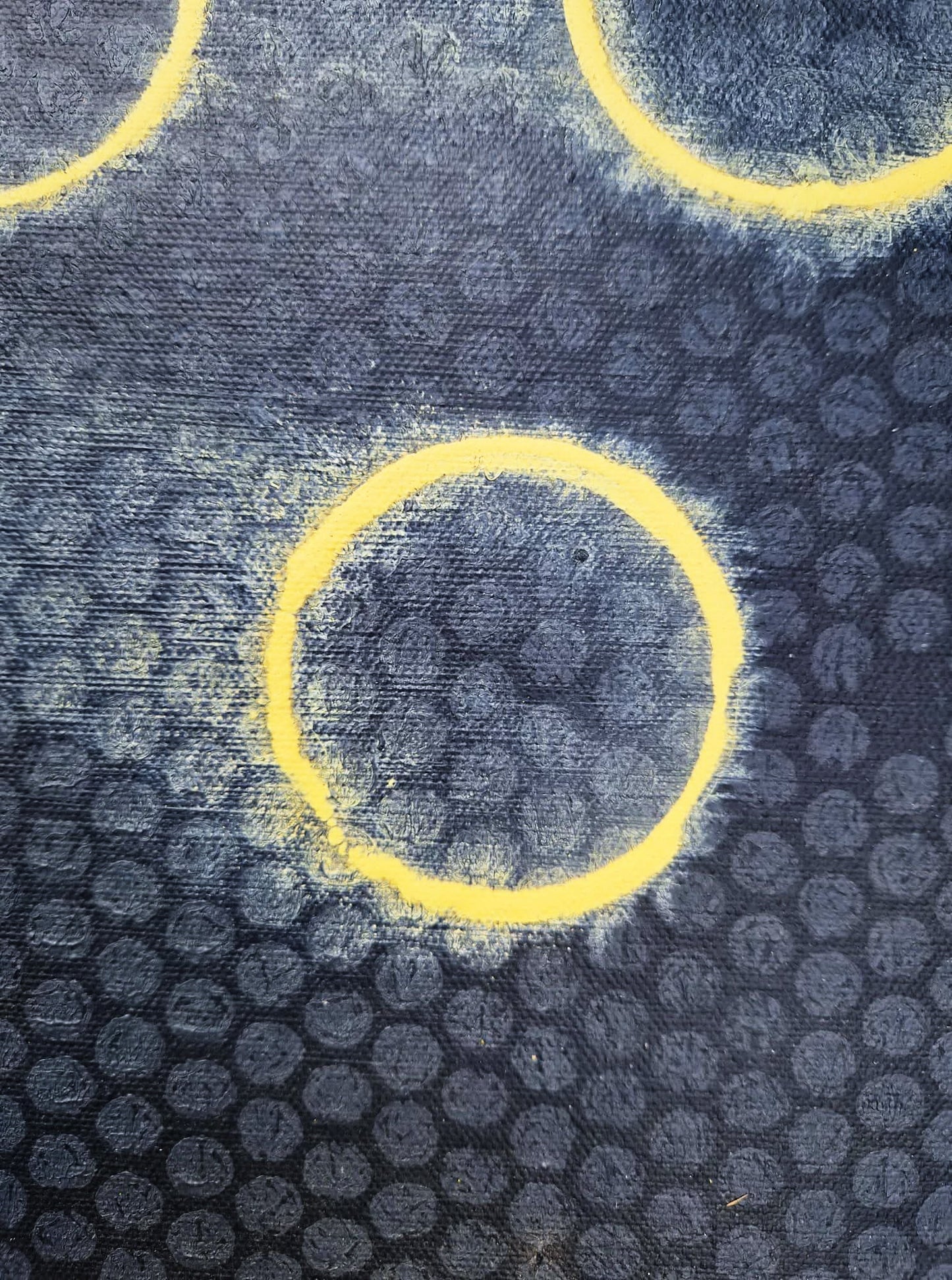 YOAV BRENER - Radiant Neural Grid (UNIQUE - acrylic/oil painting) (Unframed)