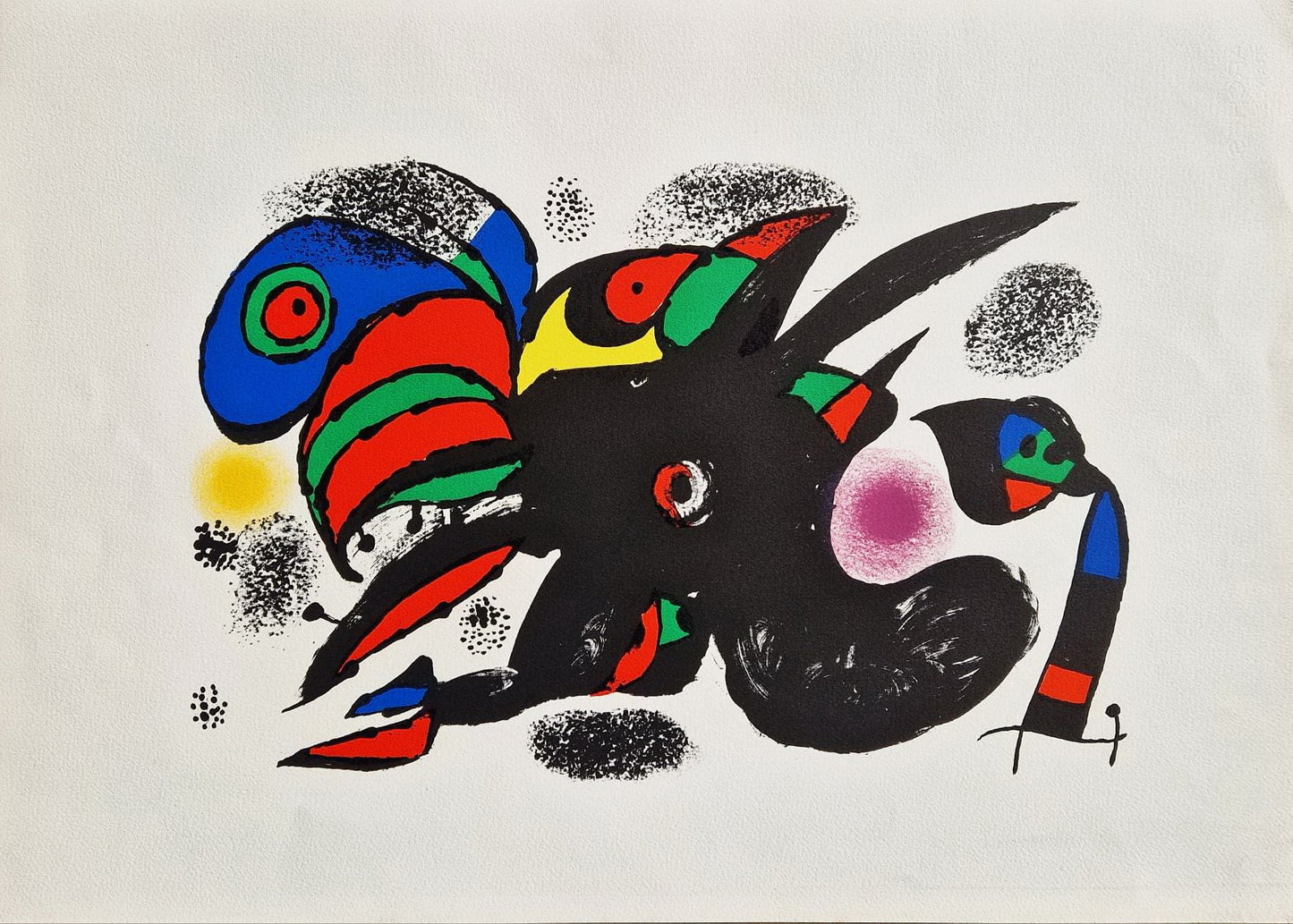 JOAN MIRO - Socha II (ZĽAVA!) (Bez rámu) Litografia