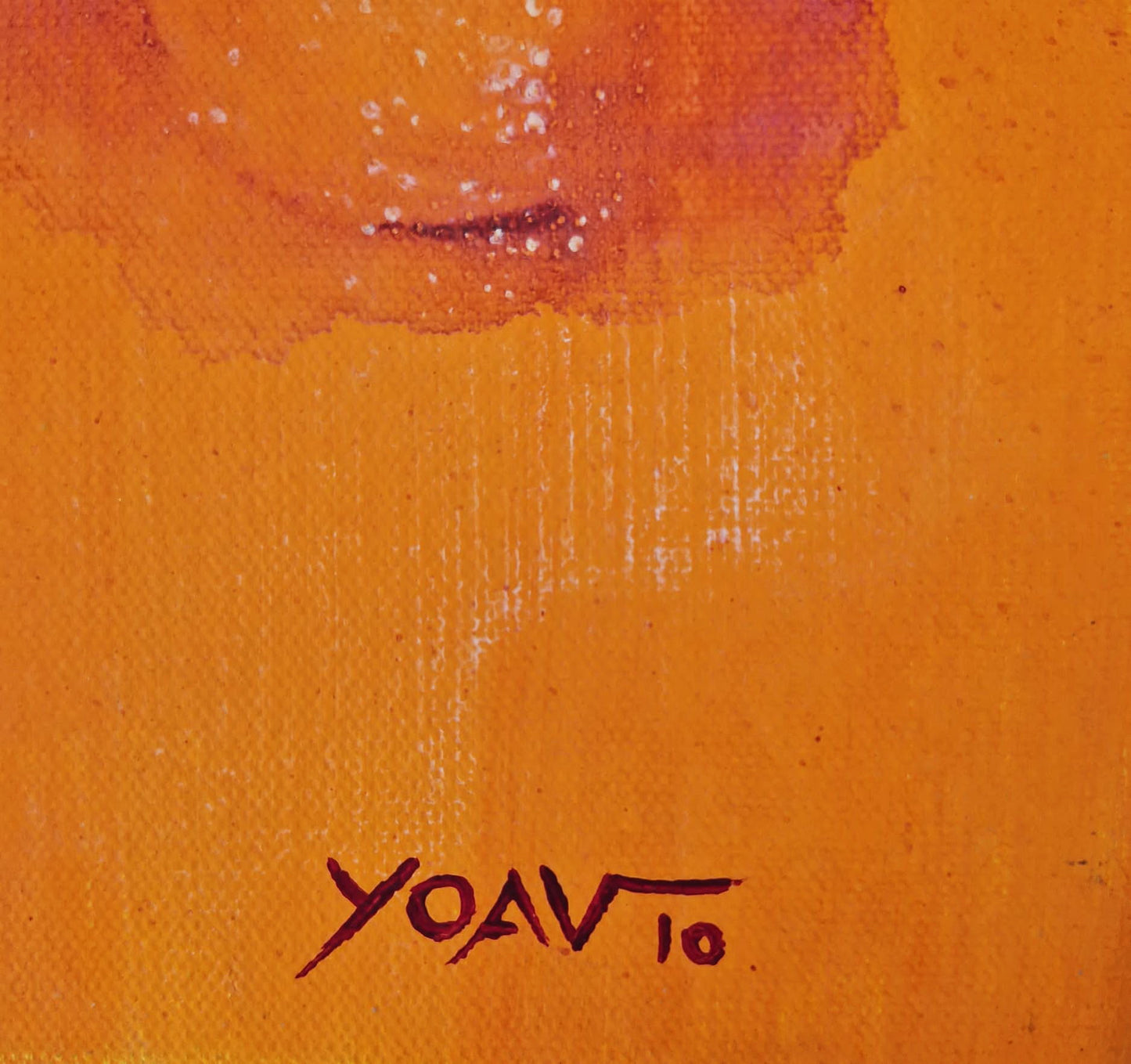 YOAV BRENER - Amber Resonance (UNIQUE - acrylic/oil painting) (Unframed)