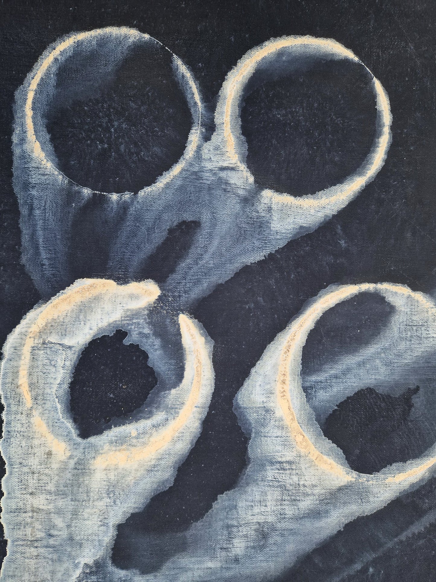 YOAV BRENER - Luminous Cells (UNIQUE - acrylic/oil painting) (Unframed)