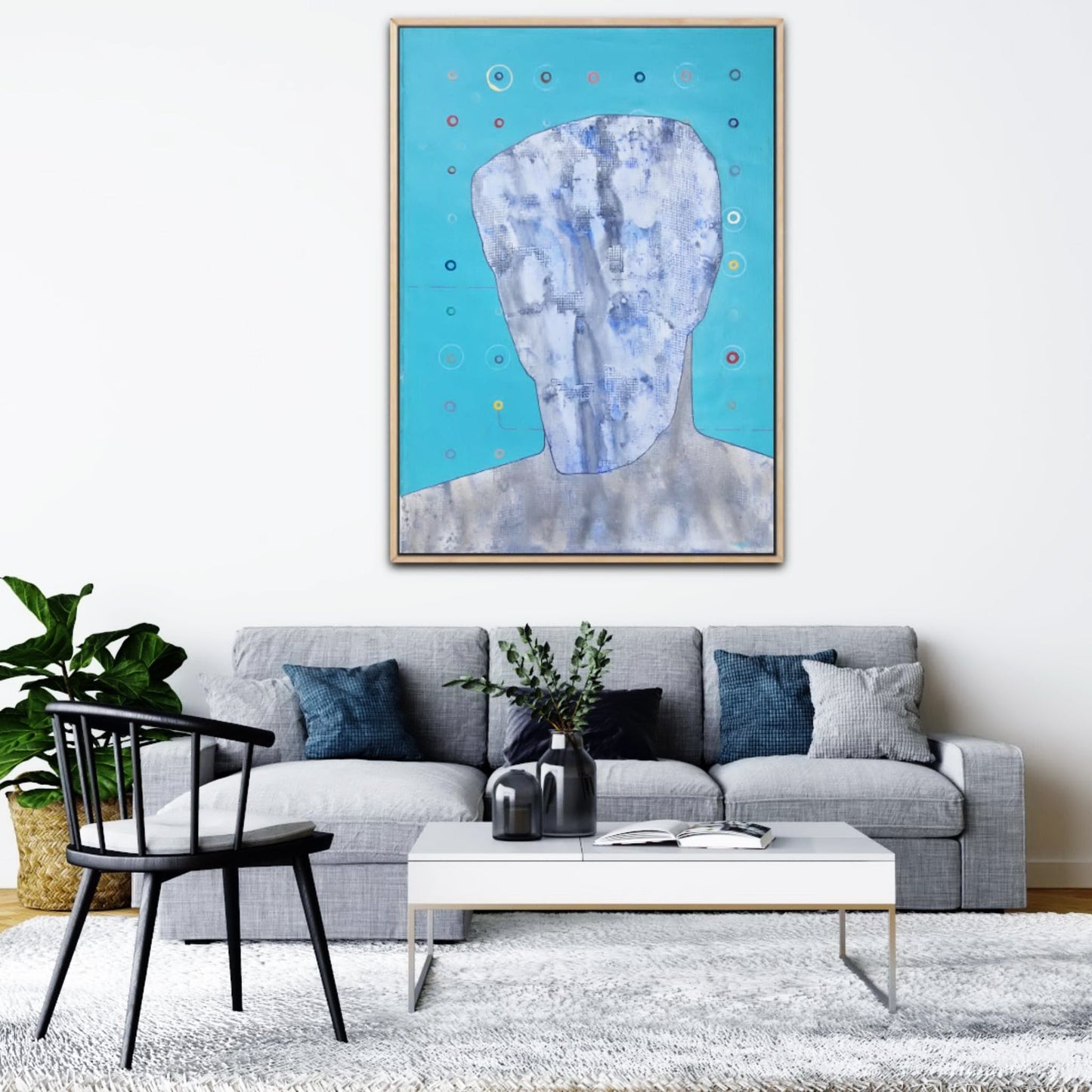 YOAV BRENER - Synaptic Silhouette (UNIQUE - acrylic/oil painting) (Unframed)