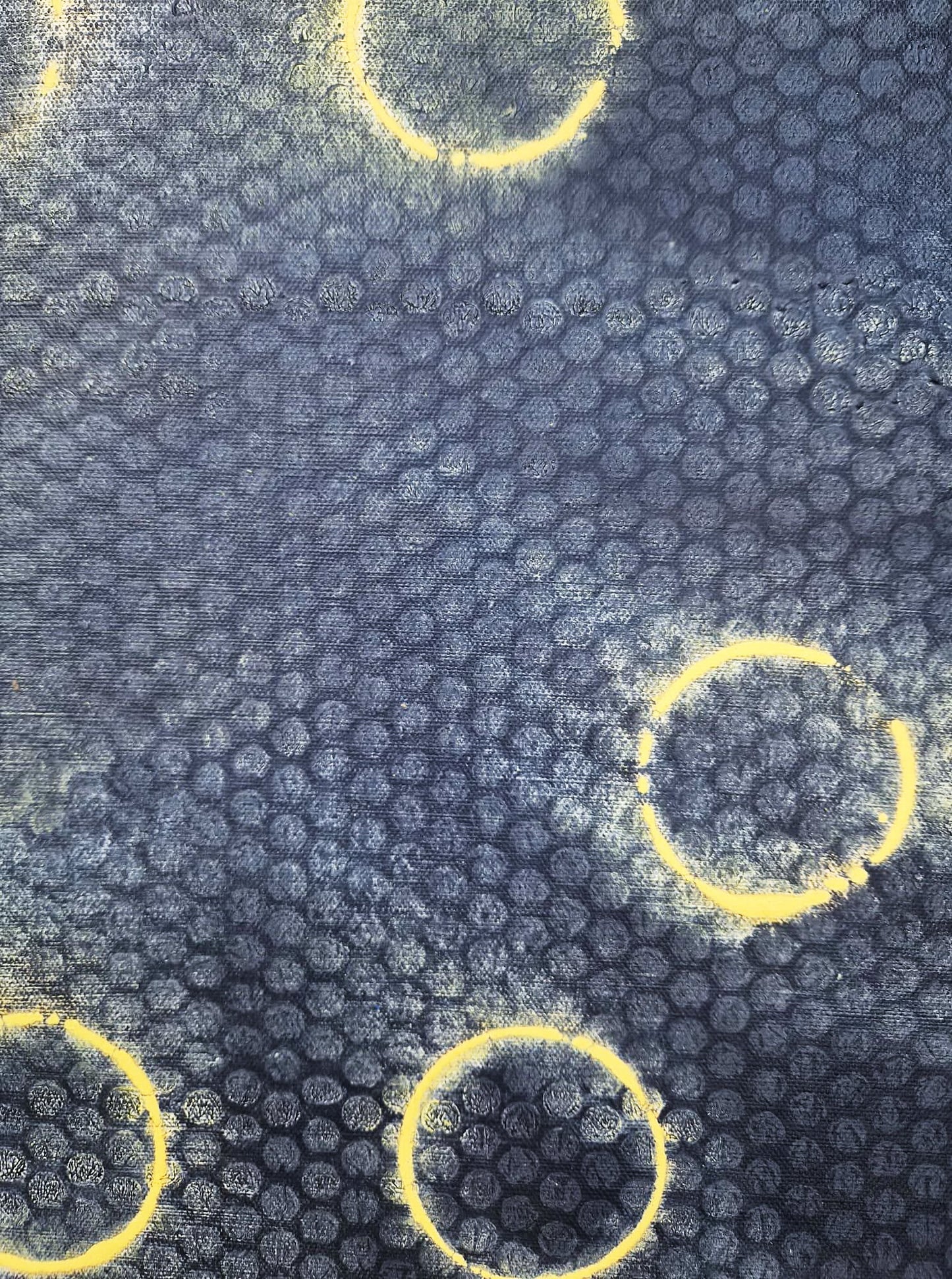 YOAV BRENER - Radiant Neural Grid (UNIQUE - acrylic/oil painting) (Unframed)