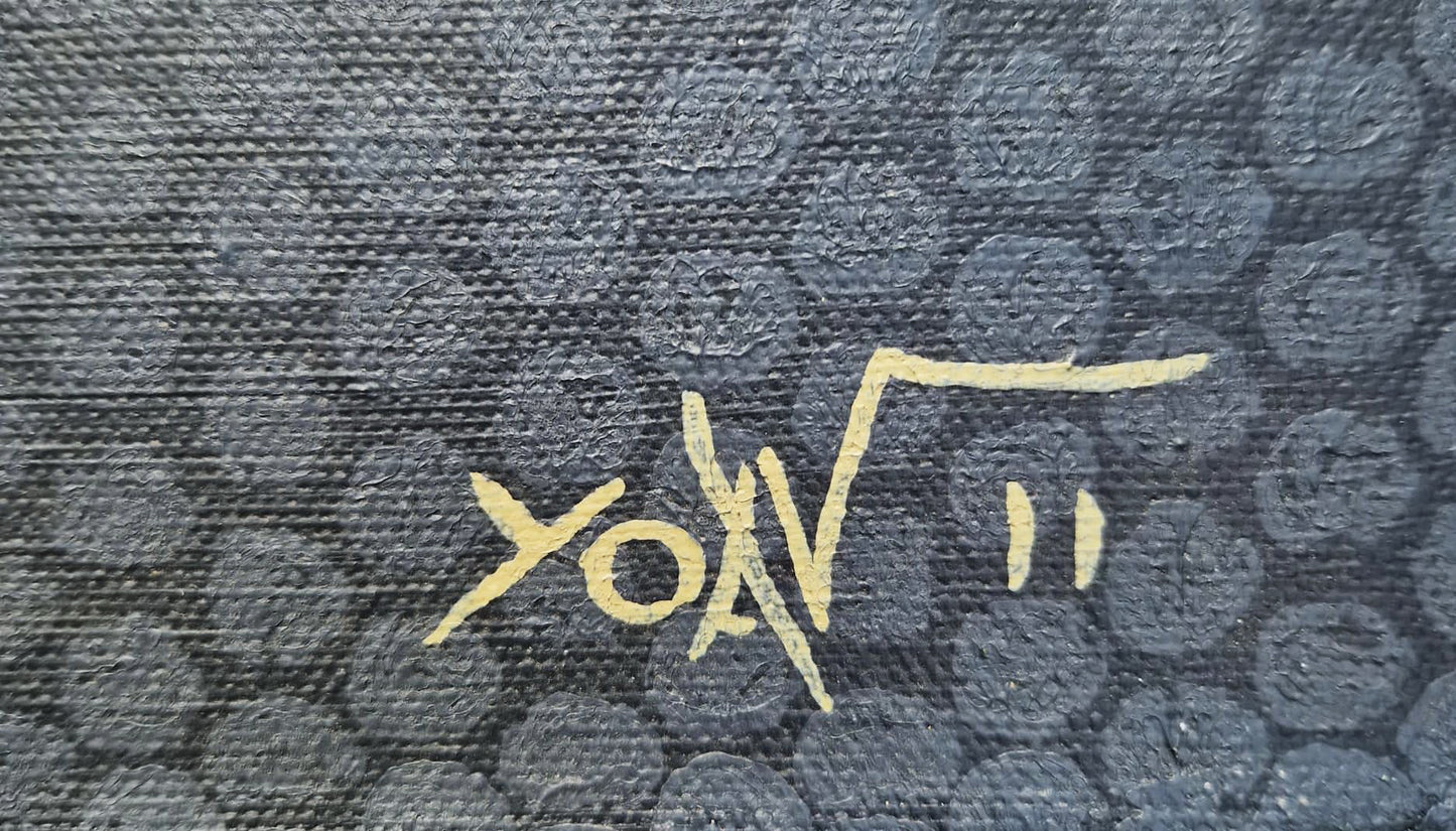 YOAV BRENER - Radiant Neural Grid (UNIQUE - acrylic/oil painting) (Unframed)