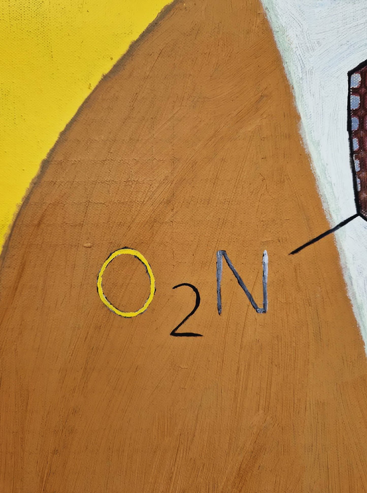 YOAV BRENER - Molecular Hero (UNIQUE - acrylic/oil painting) (Unframed)