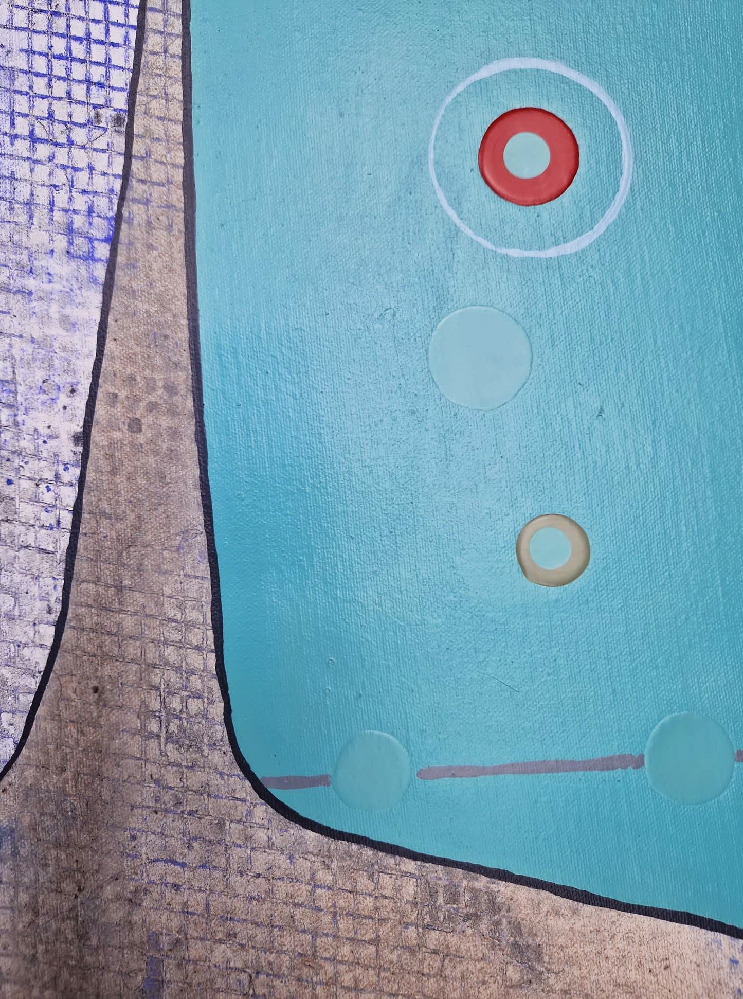 YOAV BRENER - Synaptic Silhouette (UNIQUE - acrylic/oil painting) (Unframed)