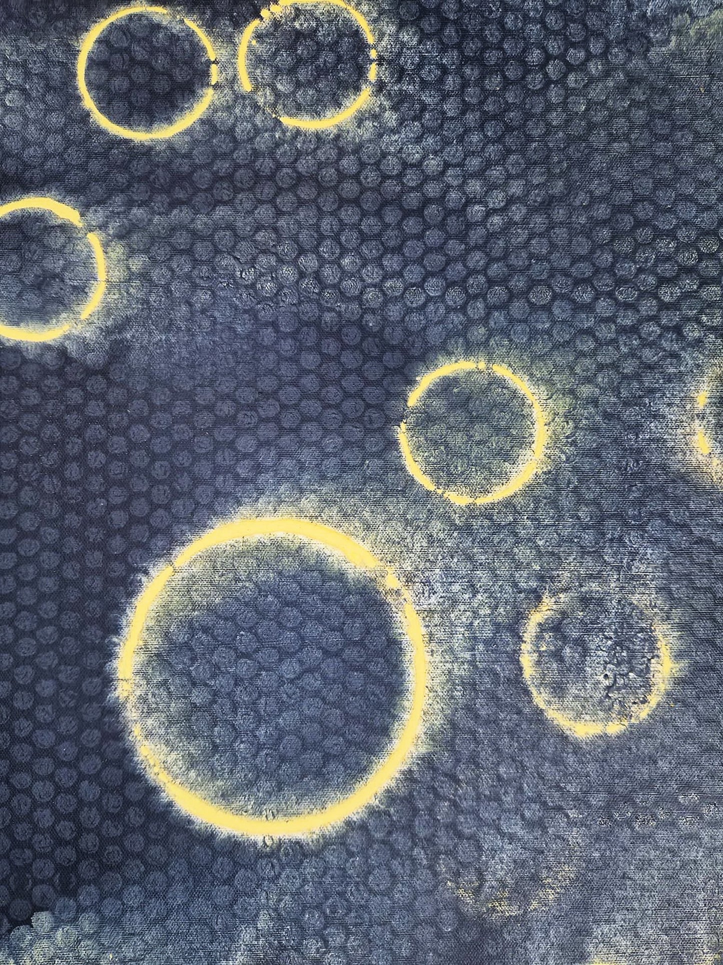 YOAV BRENER - Radiant Neural Grid (UNIQUE - acrylic/oil painting) (Unframed)