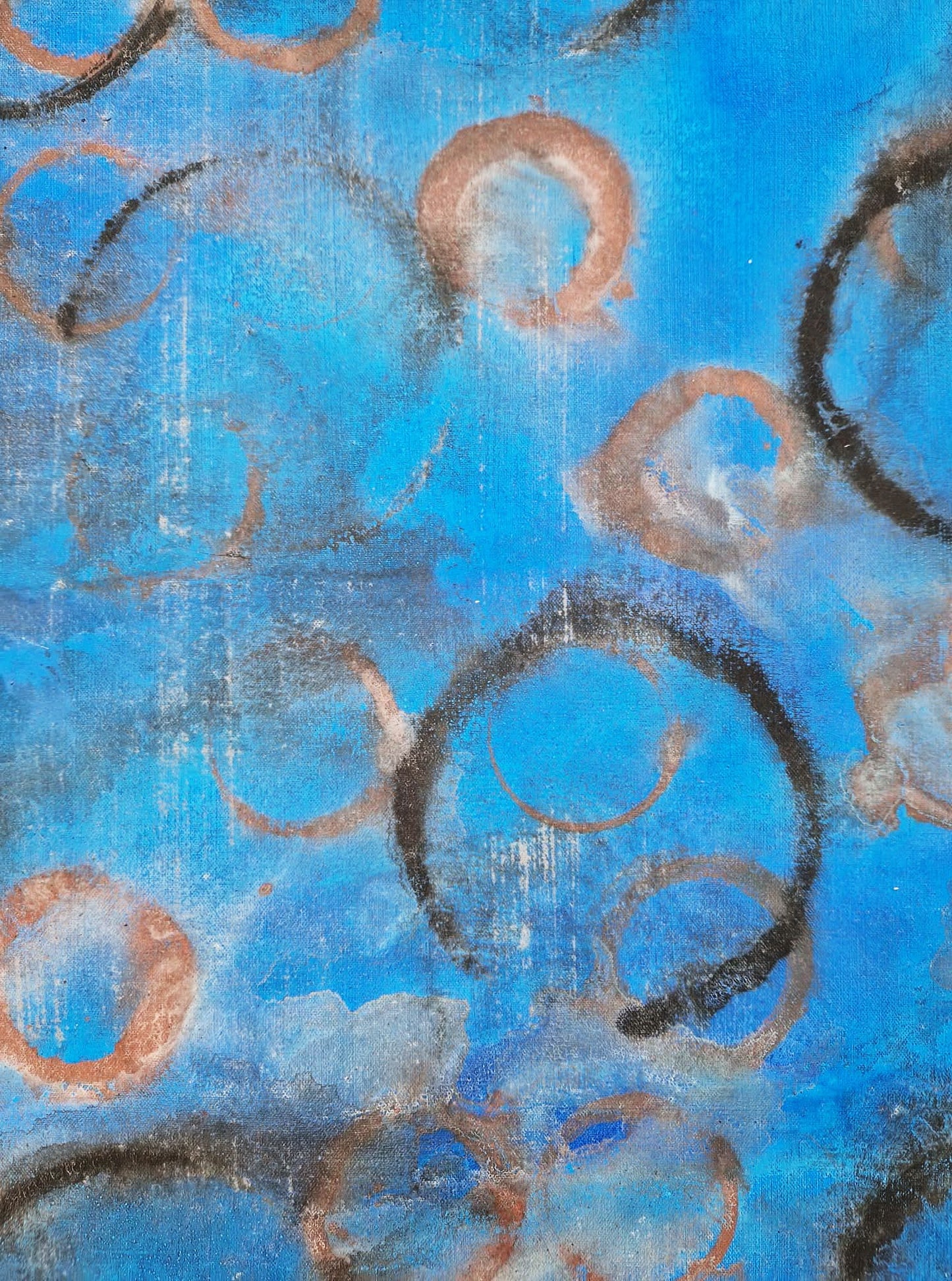 YOAV BRENER - Metropolitan Halos (UNIQUE - acrylic/oil painting) (Unframed)