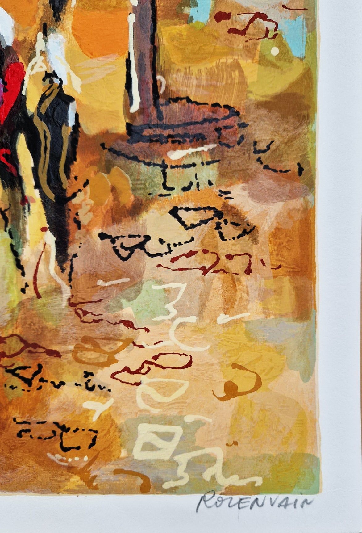 MICHAEL ROZENVAIN - Paris Cafe (Unframed) Serigraph