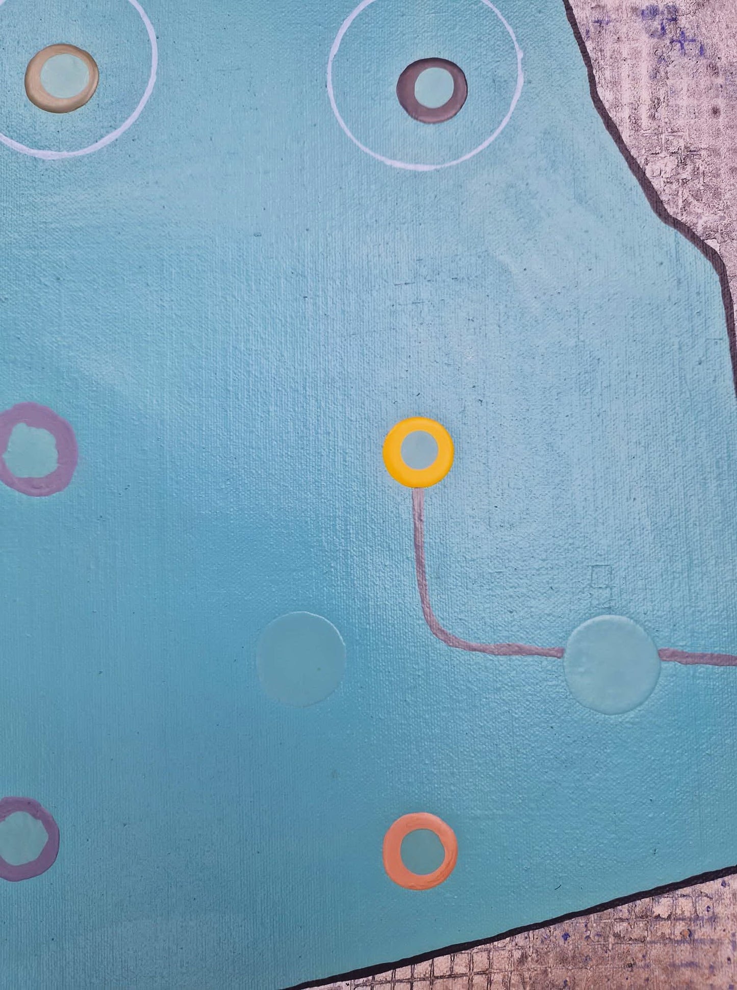 YOAV BRENER - Synaptic Silhouette (UNIQUE - acrylic/oil painting) (Unframed)