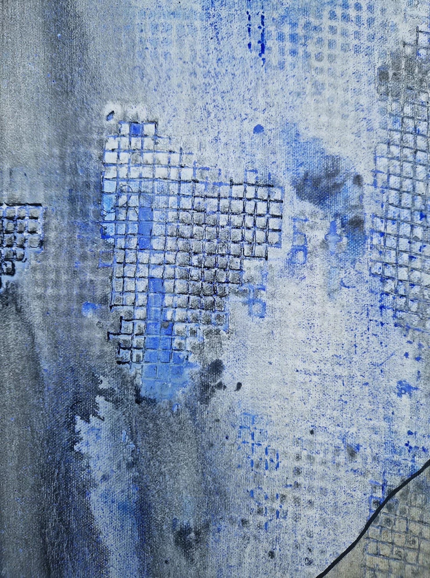 YOAV BRENER - Synaptic Silhouette (UNIQUE - acrylic/oil painting) (Unframed)